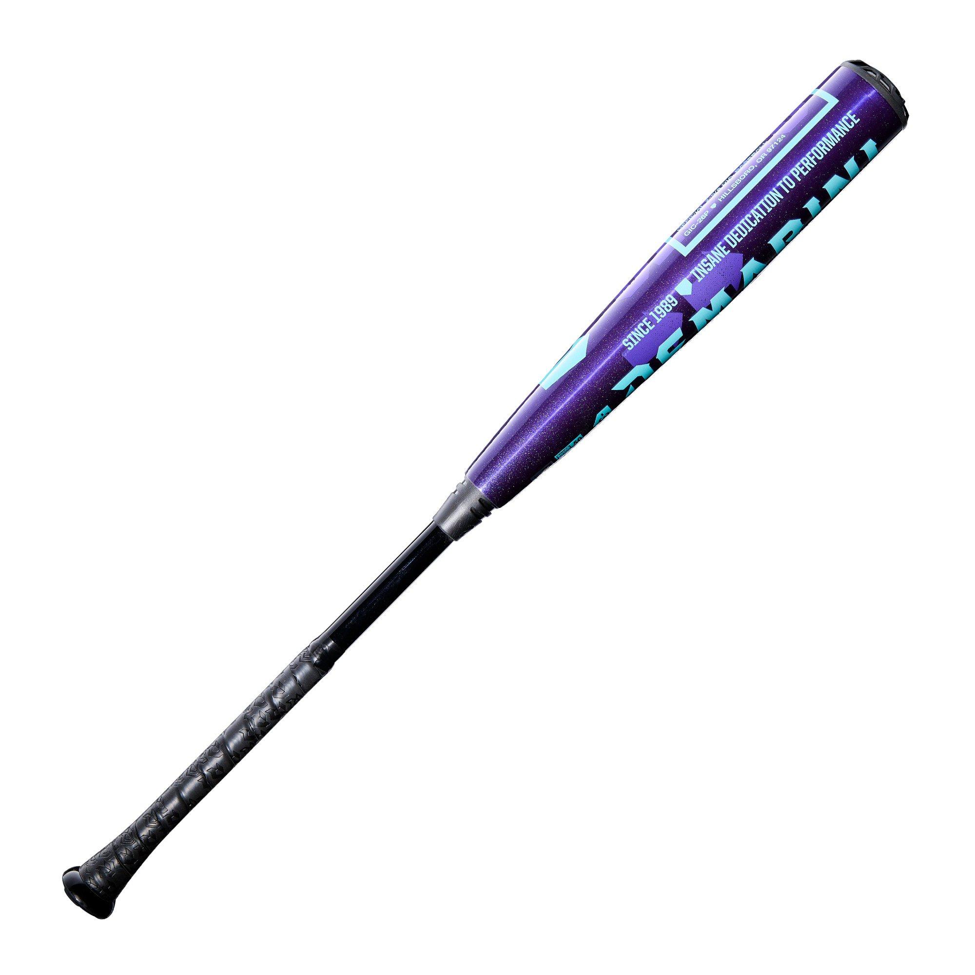 DeMarini The Goods Royal Purple BBCOR Baseball Bat (-3) 2026 - PURPLE/TEAL Thumbnail View 4