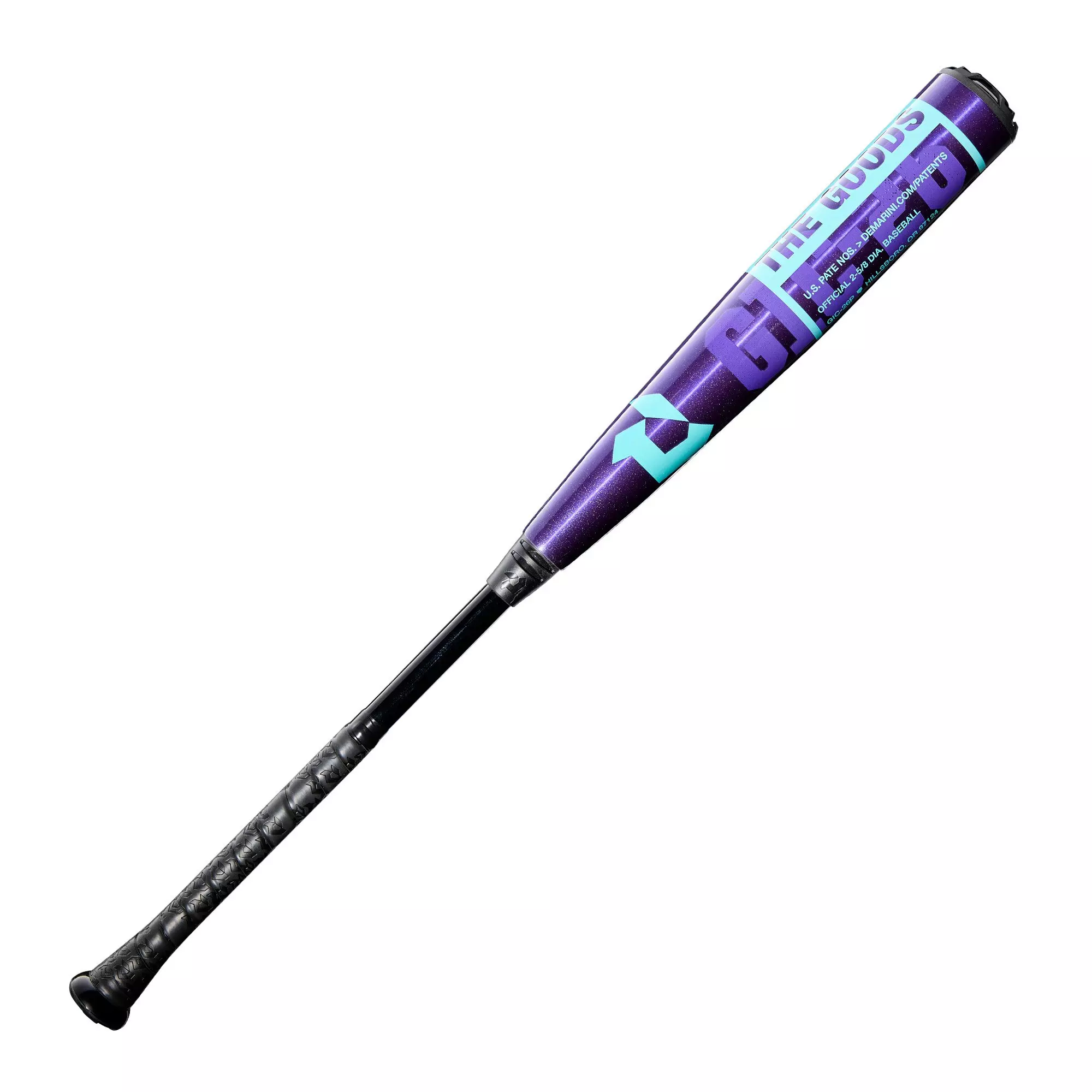 DeMarini The Goods Royal Purple BBCOR Baseball Bat (-3) 2026 - PURPLE/TEAL