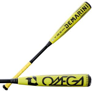 DeMarini Omega Electric Yellow BBCOR Baseball Bat (-3) 2026