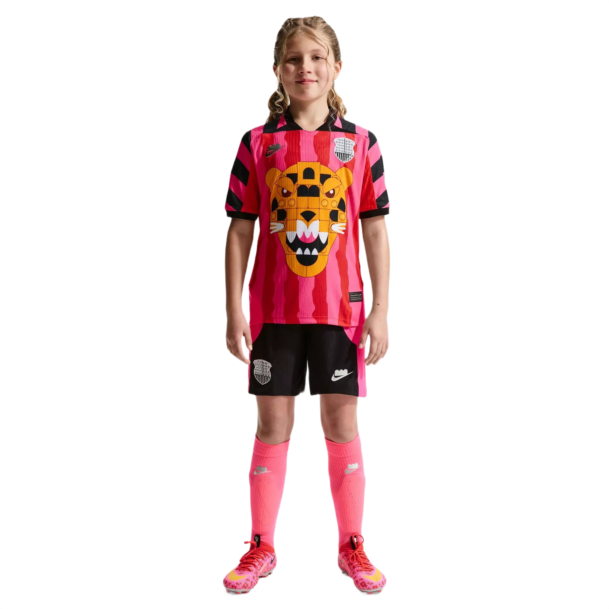 Nike Big Kids' x LEGO Collection Aero-FIT Soccer Jersey - Pink/Red - PINK/RED