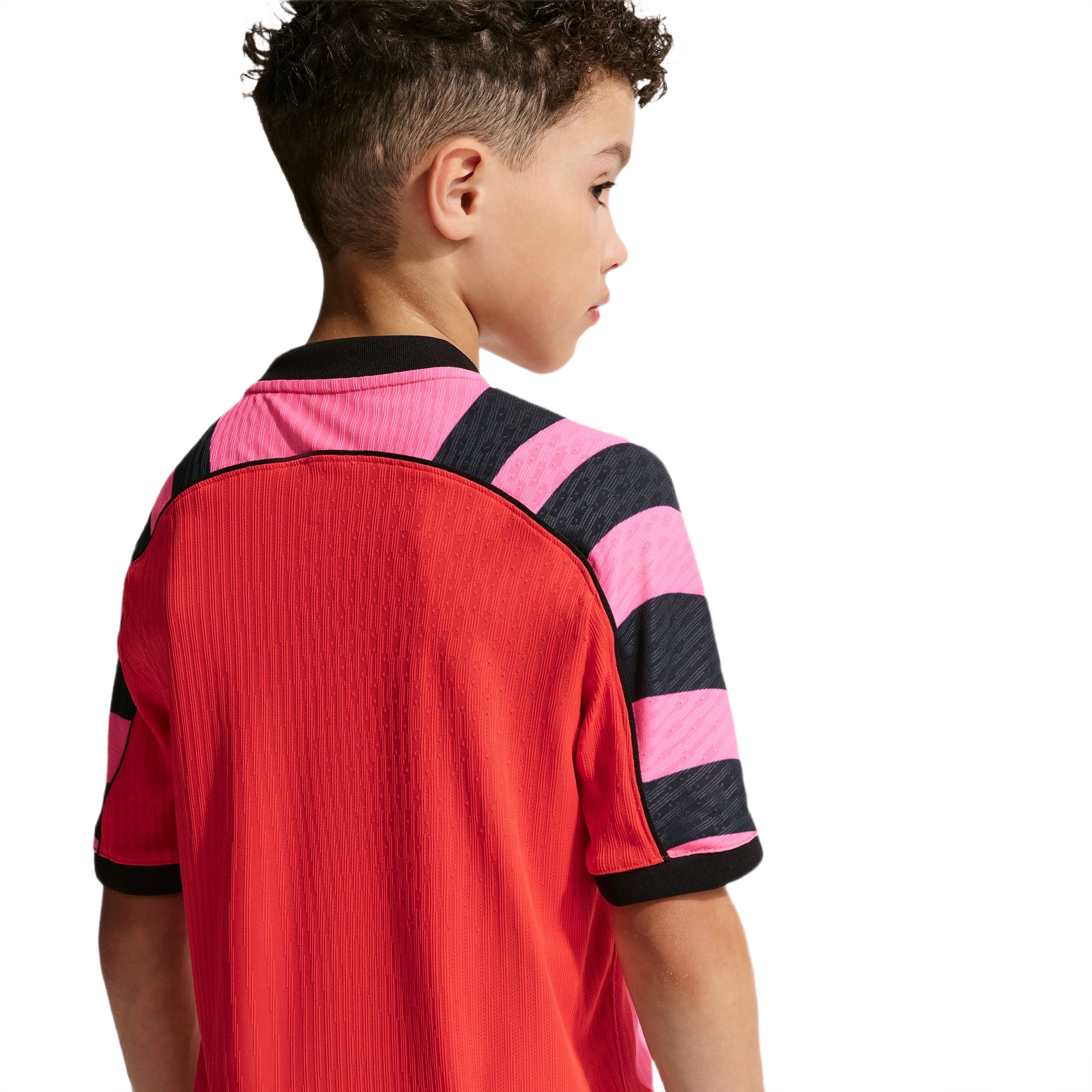 Nike x LEGO Collection Aero-FIT Big Kids' Pink/Red Soccer Jersey