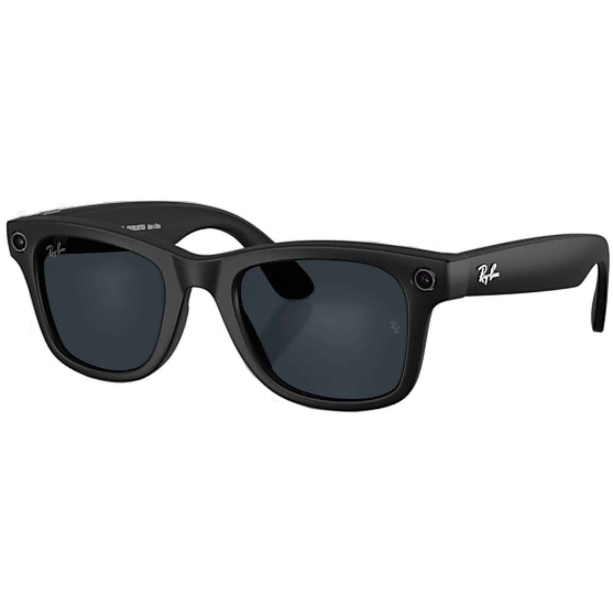 Ray-Ban Meta Wayfarer Sunglasses-Matte Black - BLACK Thumbnail View 1