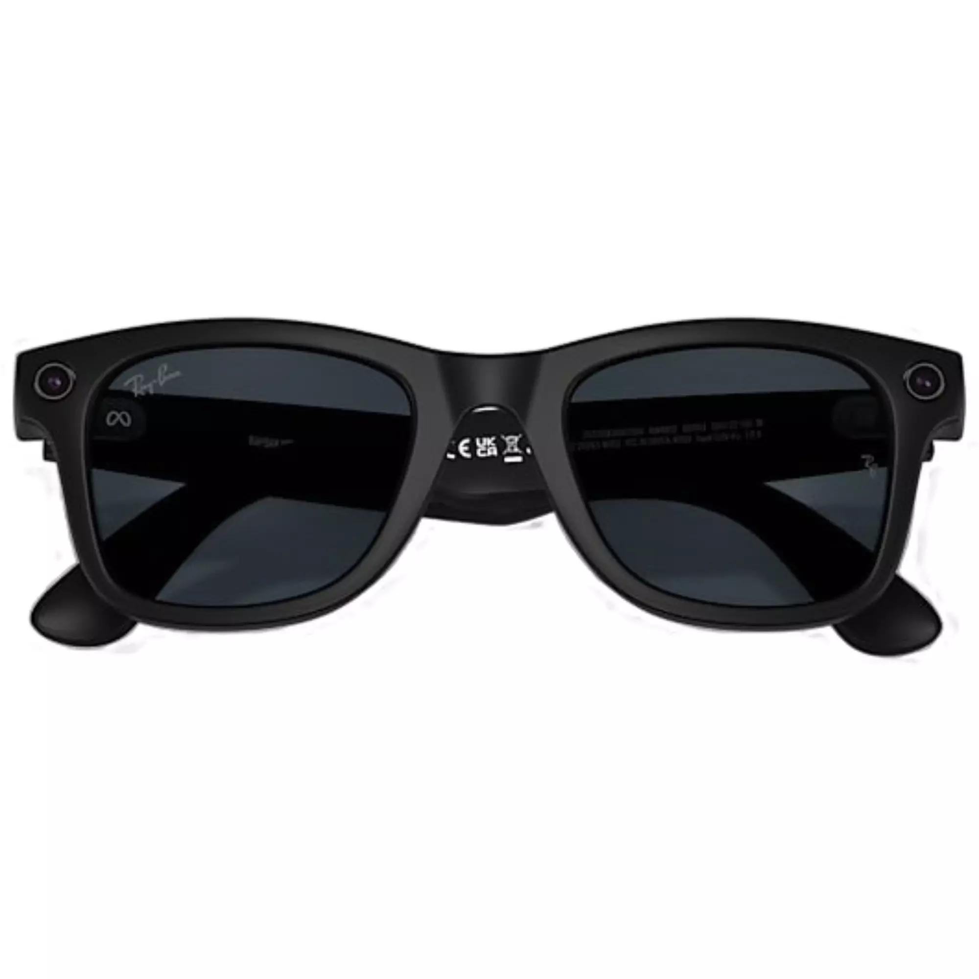 Ray-Ban Meta Wayfarer Sunglasses-Matte Black - BLACK
