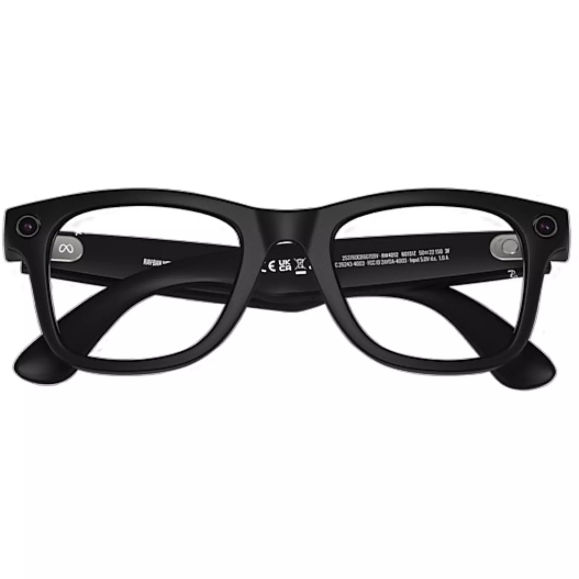 Ray-Ban Meta Wayfarer Sunglasses-Matte Black - BLACK