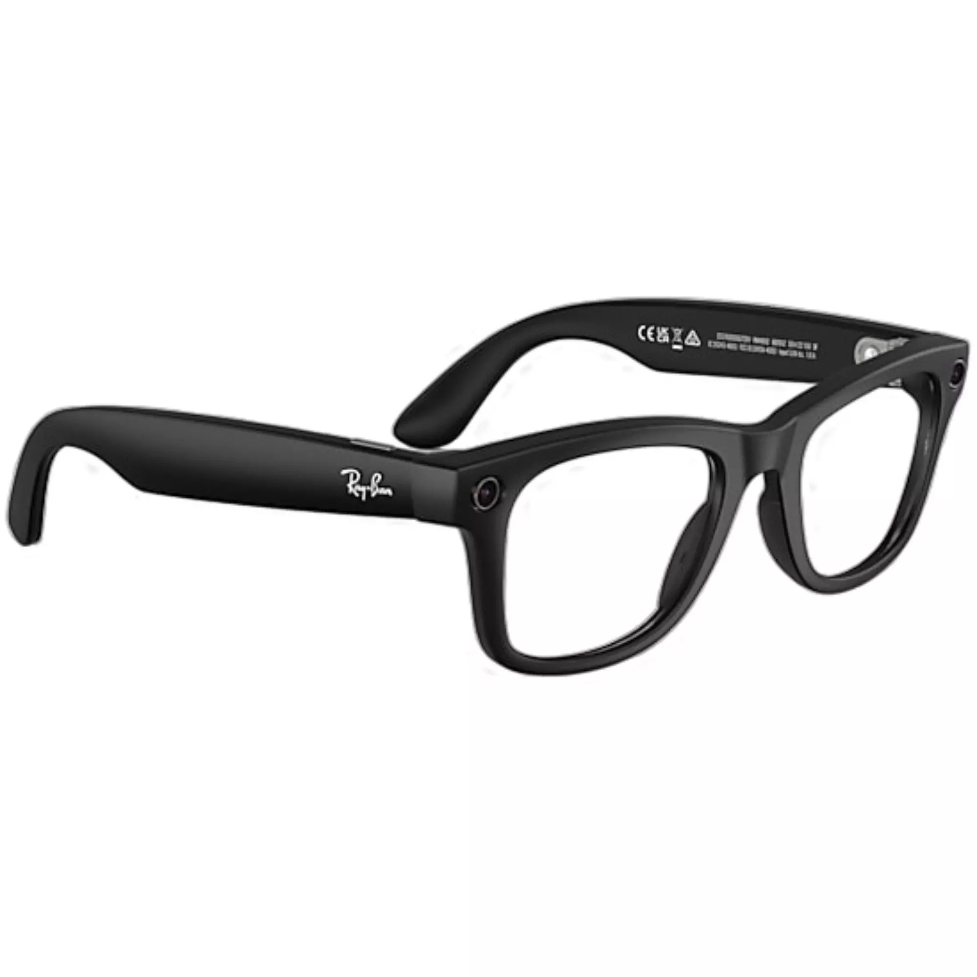 Ray-Ban Meta Wayfarer Sunglasses-Matte Black - BLACK