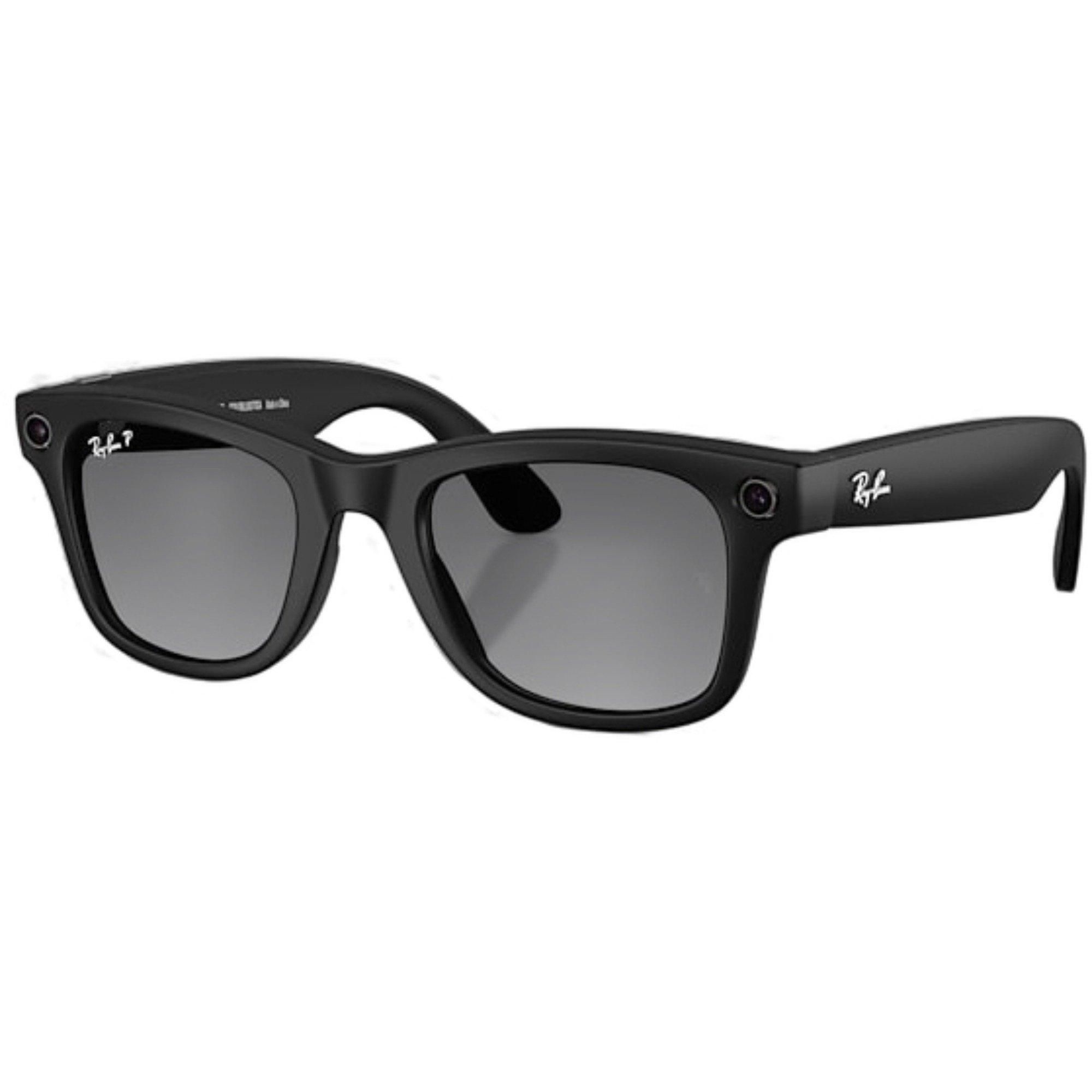 Ray-Ban Meta Wayfarer Sunglasses-Black - BLACK Thumbnail View 1