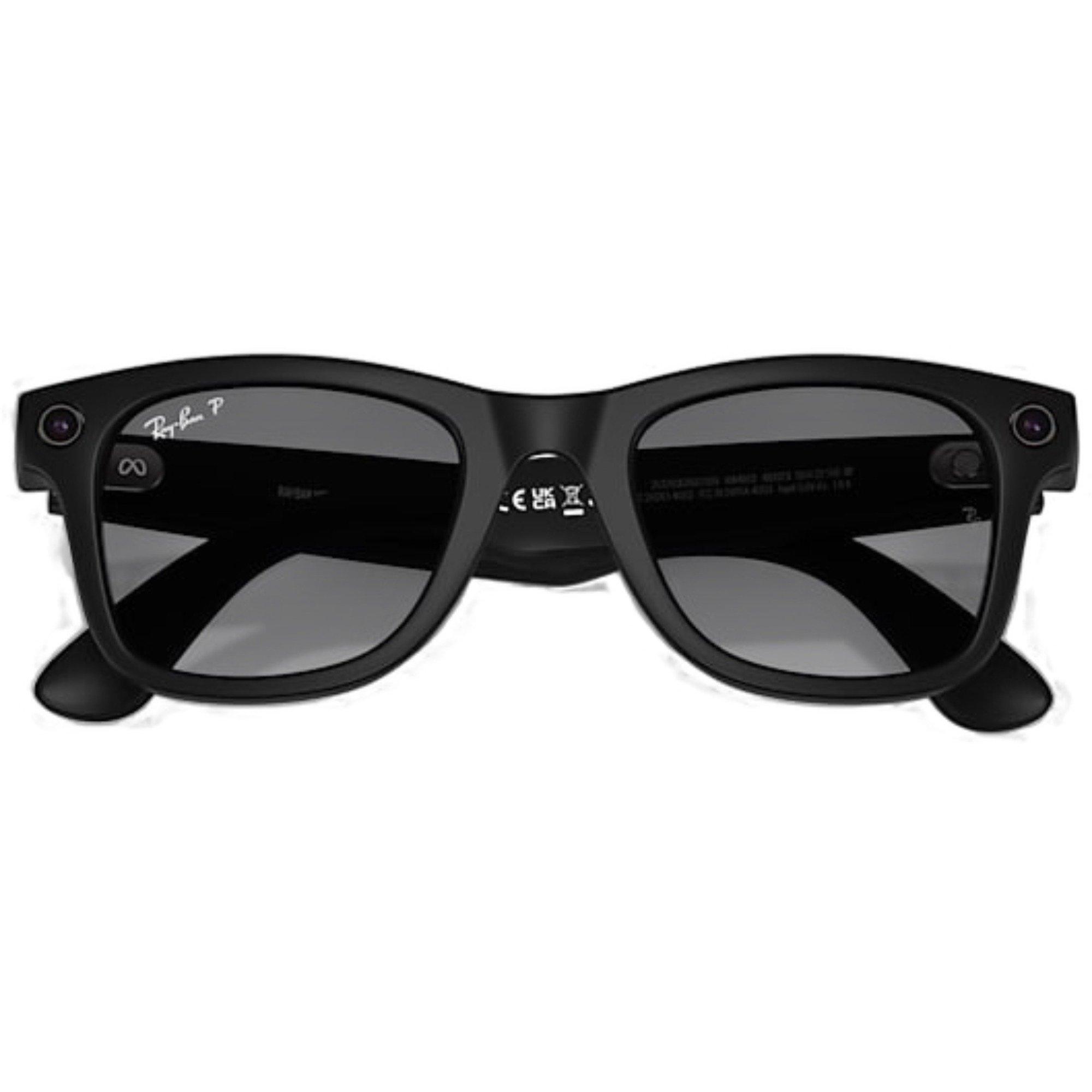 Ray-Ban Meta Wayfarer Sunglasses-Black - BLACK Thumbnail View 5