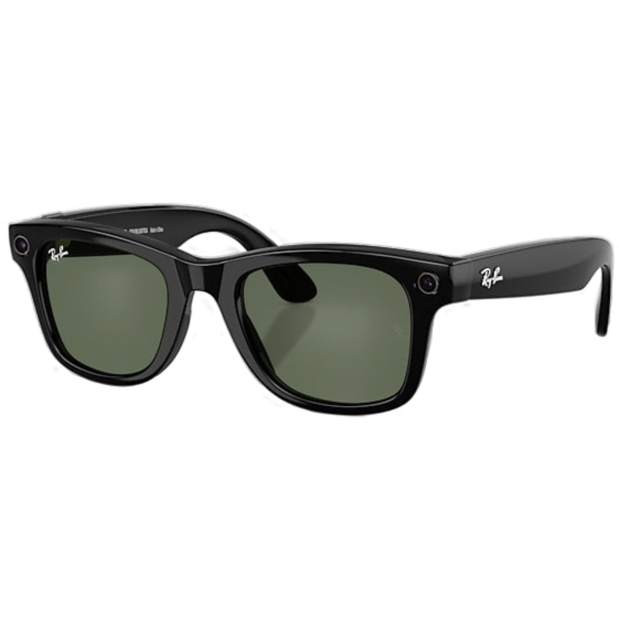 Ray-Ban Meta Wayfarer Sunglasses-Black/Green - BLACK/GREEN Thumbnail View 1