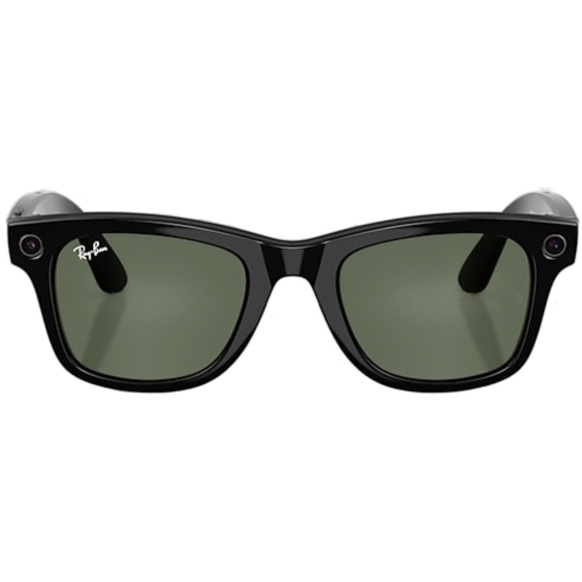 Ray-Ban Meta Wayfarer Sunglasses-Black/Green - BLACK/GREEN Thumbnail View 2