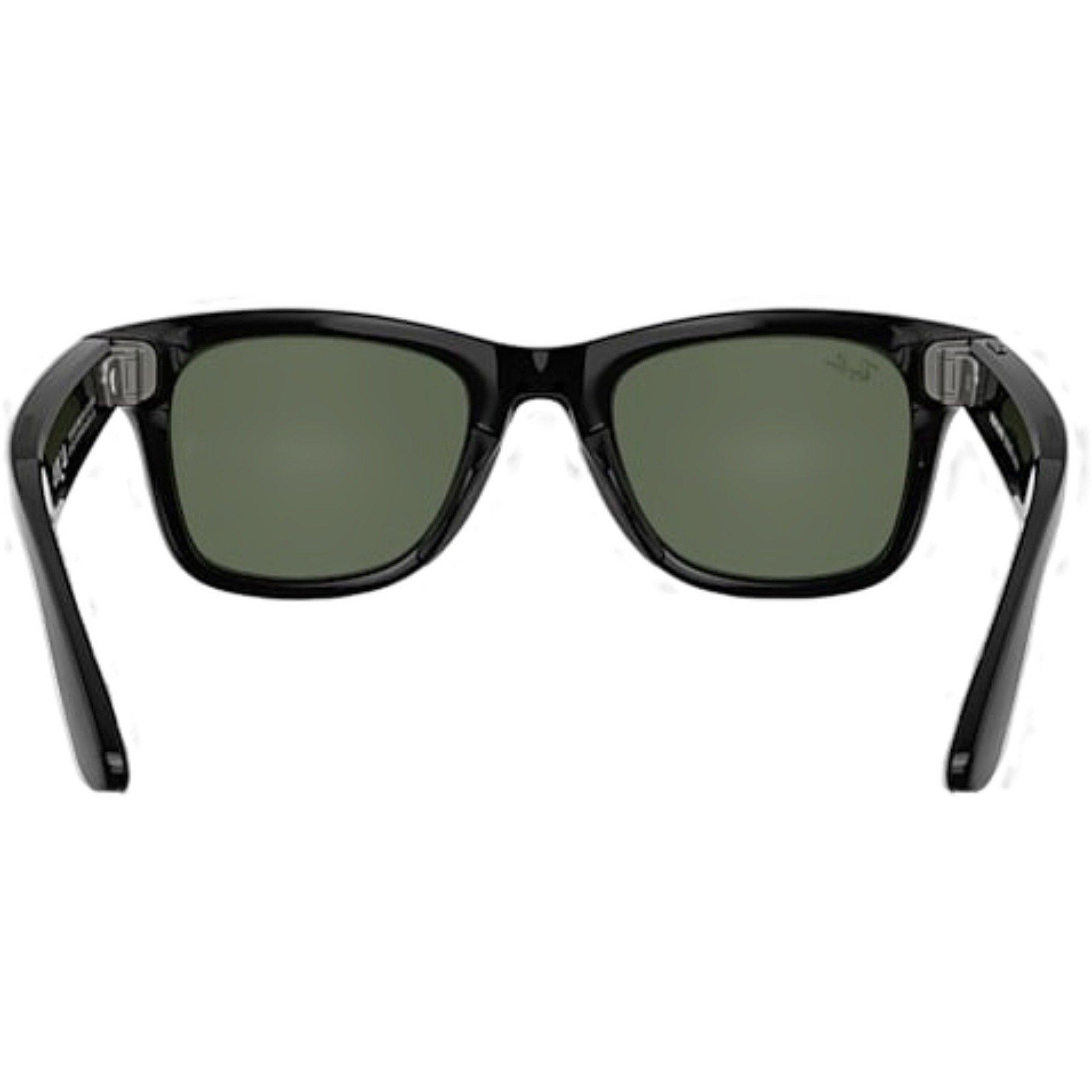 Ray-Ban Meta Wayfarer Sunglasses-Black/Green - BLACK/GREEN Thumbnail View 4
