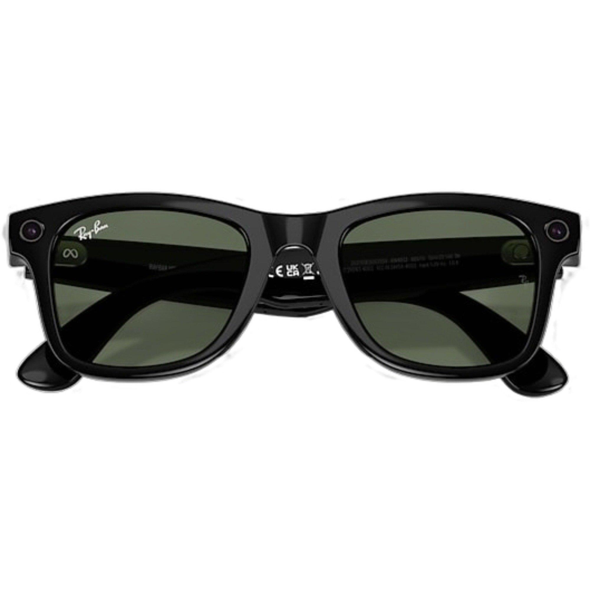 Ray-Ban Meta Wayfarer Sunglasses-Black/Green - BLACK/GREEN Thumbnail View 5