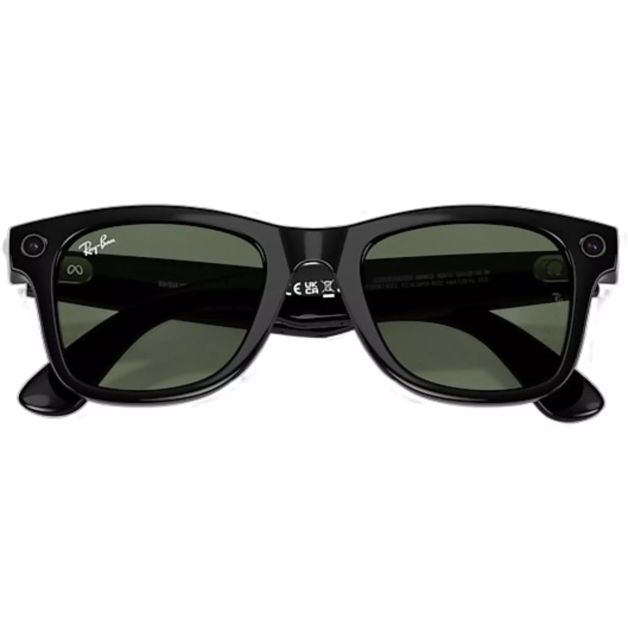 Ray-Ban Meta Wayfarer Sunglasses-Black/Green - BLACK/GREEN