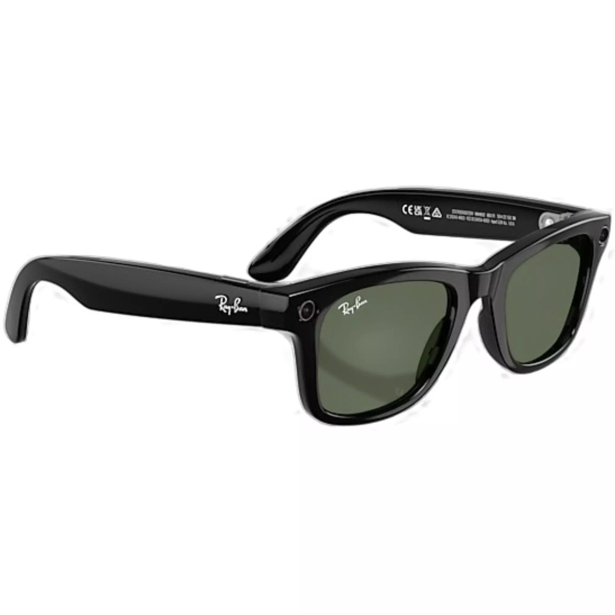 Ray-Ban Meta Wayfarer Sunglasses-Black/Green - BLACK/GREEN