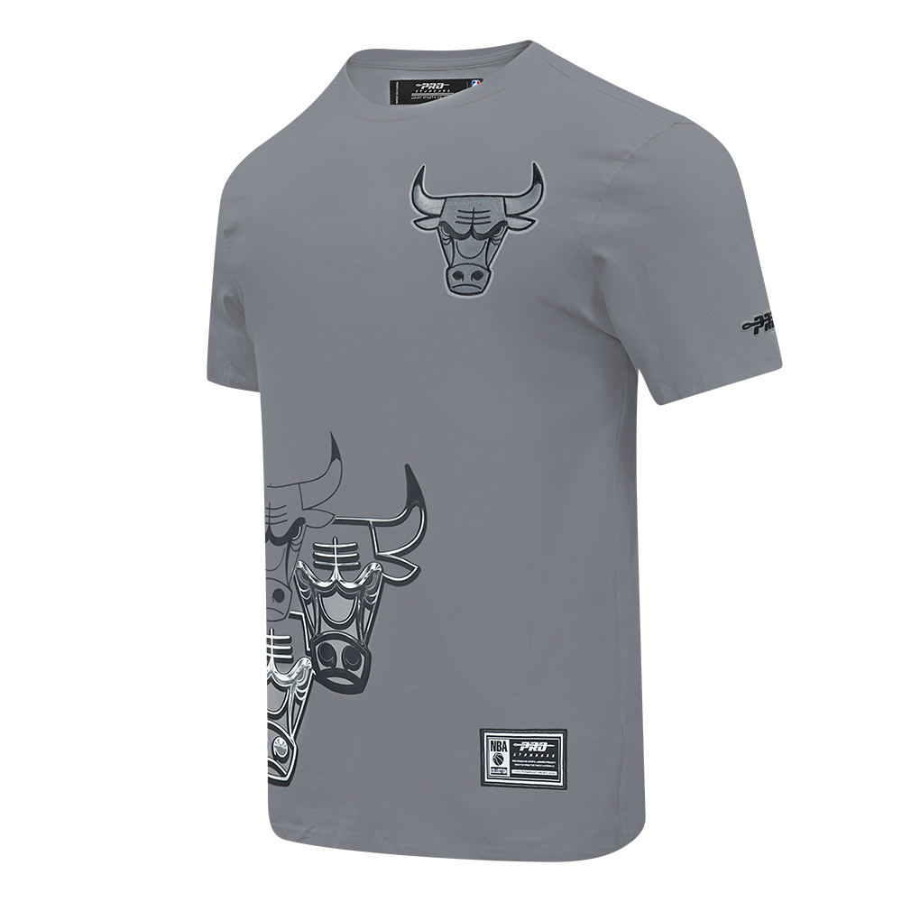Pro Standard Chicago Bulls Grey Pack Tee-Grey - GREY Thumbnail View 3