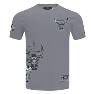 Pro Standard Chicago Bulls Grey Pack Tee-Grey