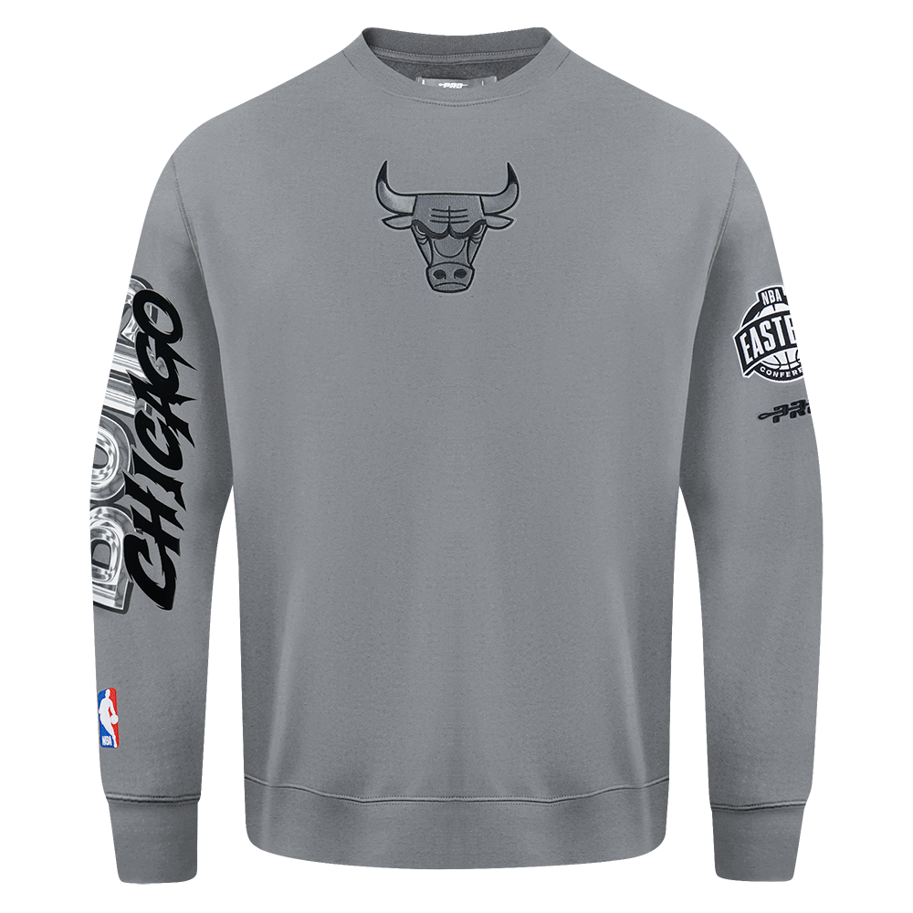 CHICAGO BULLS スウェットシャツ グレー Pro Standard Chicago Bulls Grey Pack Fleece Crew Sweater-Grey