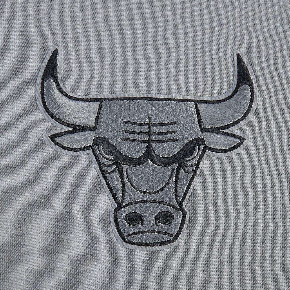 Pro Standard Chicago Bulls Grey Pack Fleece Crew Sweater-Grey - GREY Thumbnail View 5