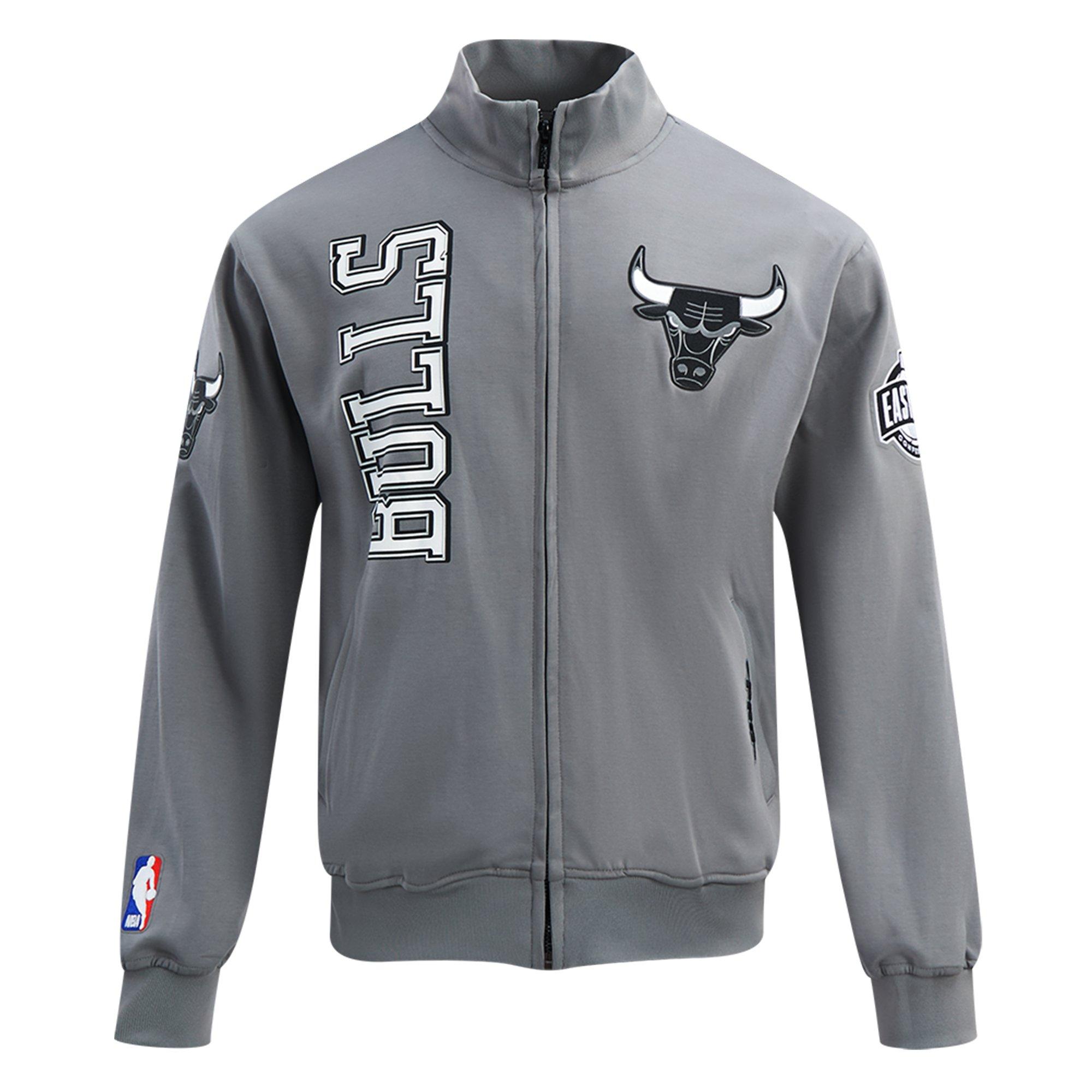Pro Standard Chicago Bulls Grey Pack Track Jacket-Grey - GREY Thumbnail View 1