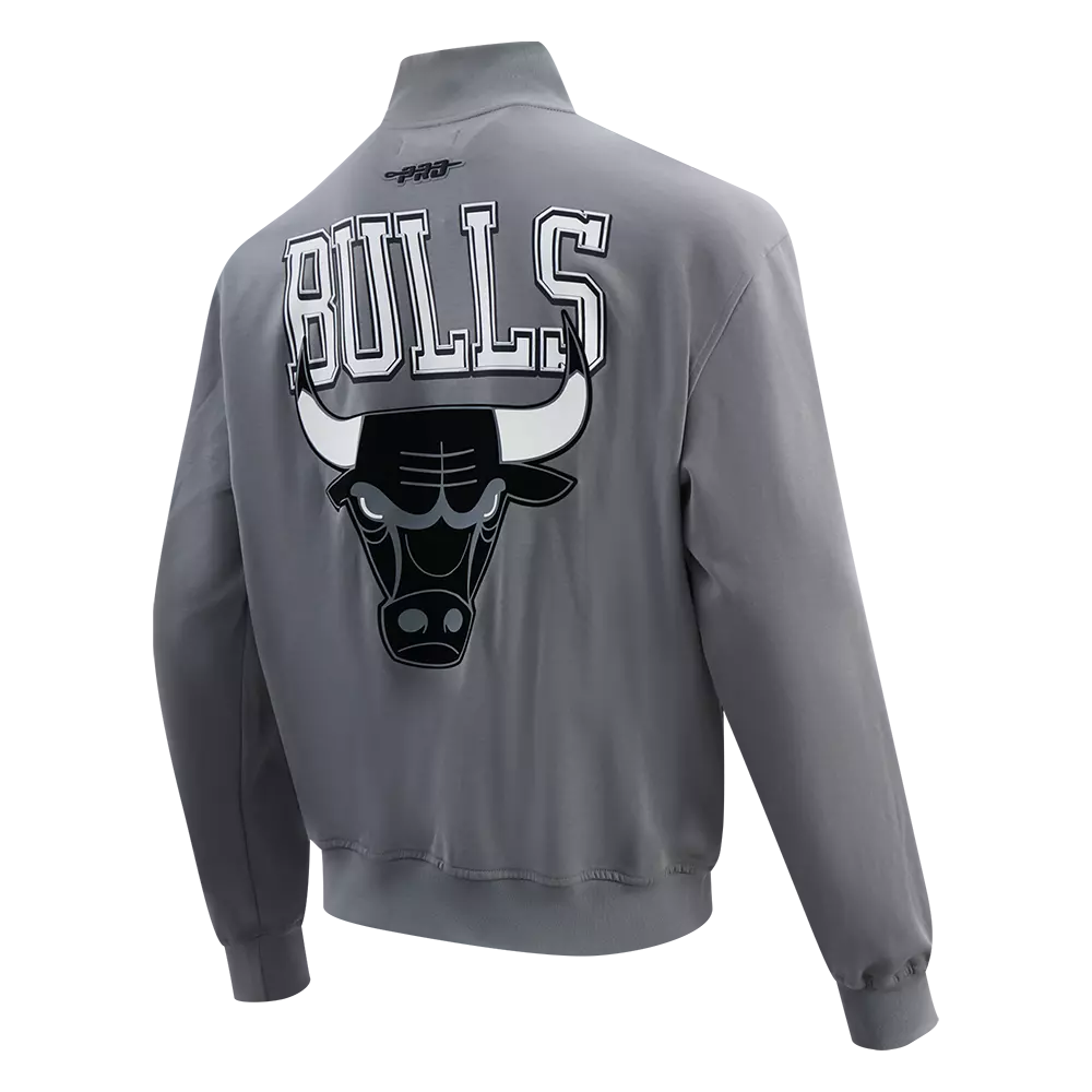 Pro Standard Chicago Bulls Grey Pack Track Jacket-Grey - GREY