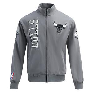 Pro Standard Chicago Bulls Grey Pack Track Jacket-Grey