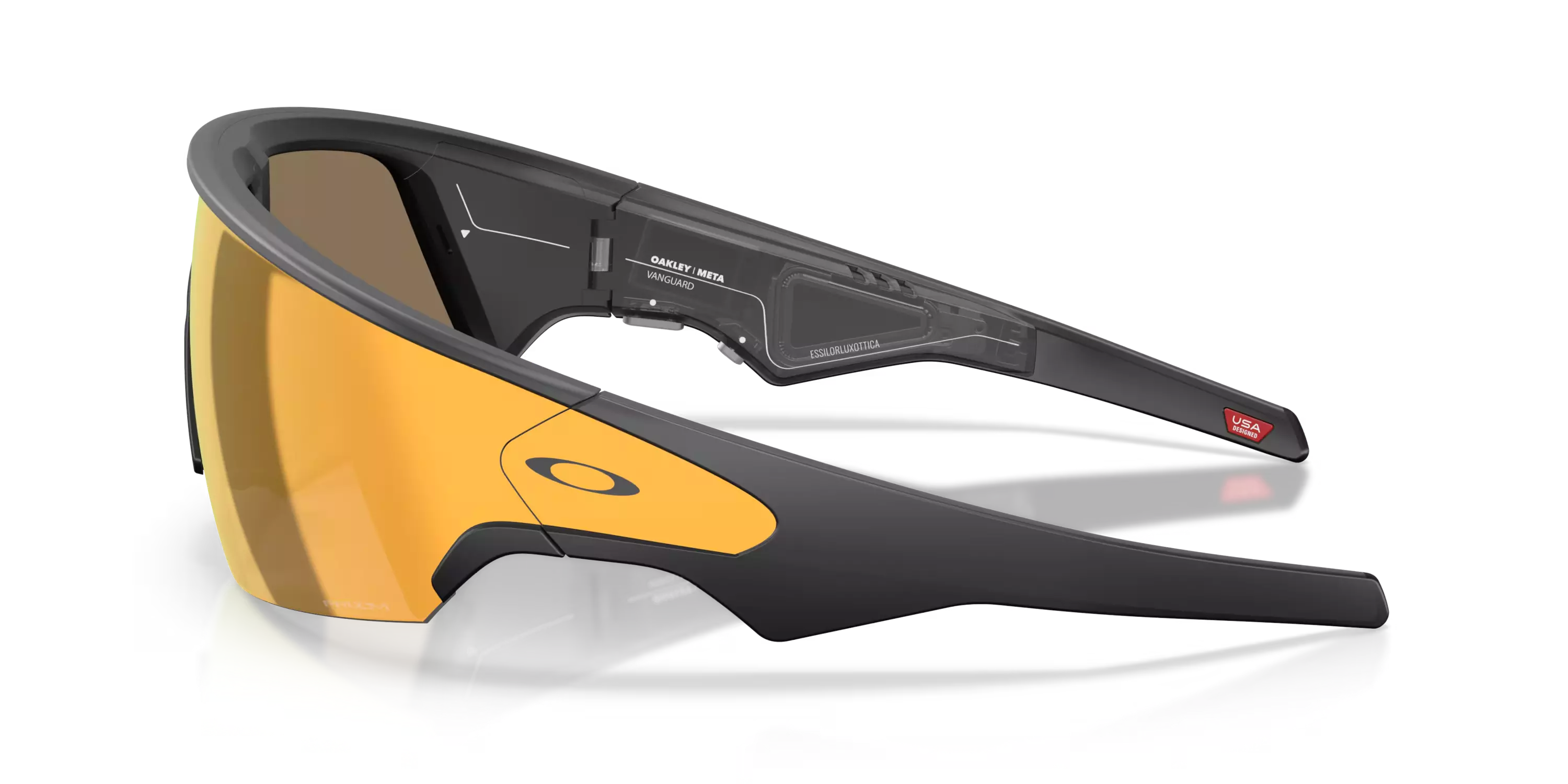 Oakley Meta Vanguard HSTN Sunglasses - BLACK/GOLD