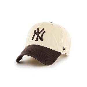 '47 New York Yankees Cleanup Snapback Hat-Cream/Navy