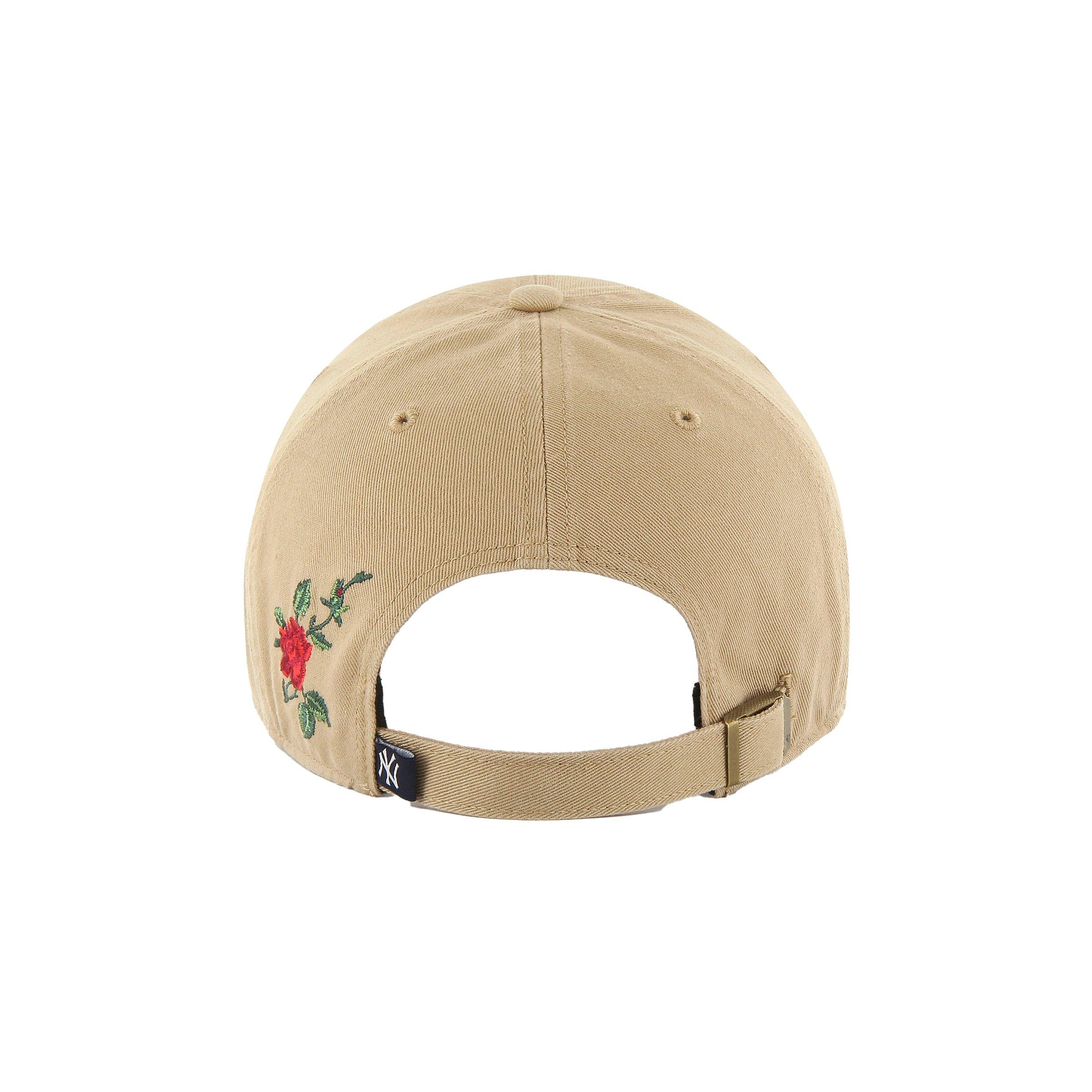 '47 New York Yankees Roses Cleanup Khaki Snapback Hat
