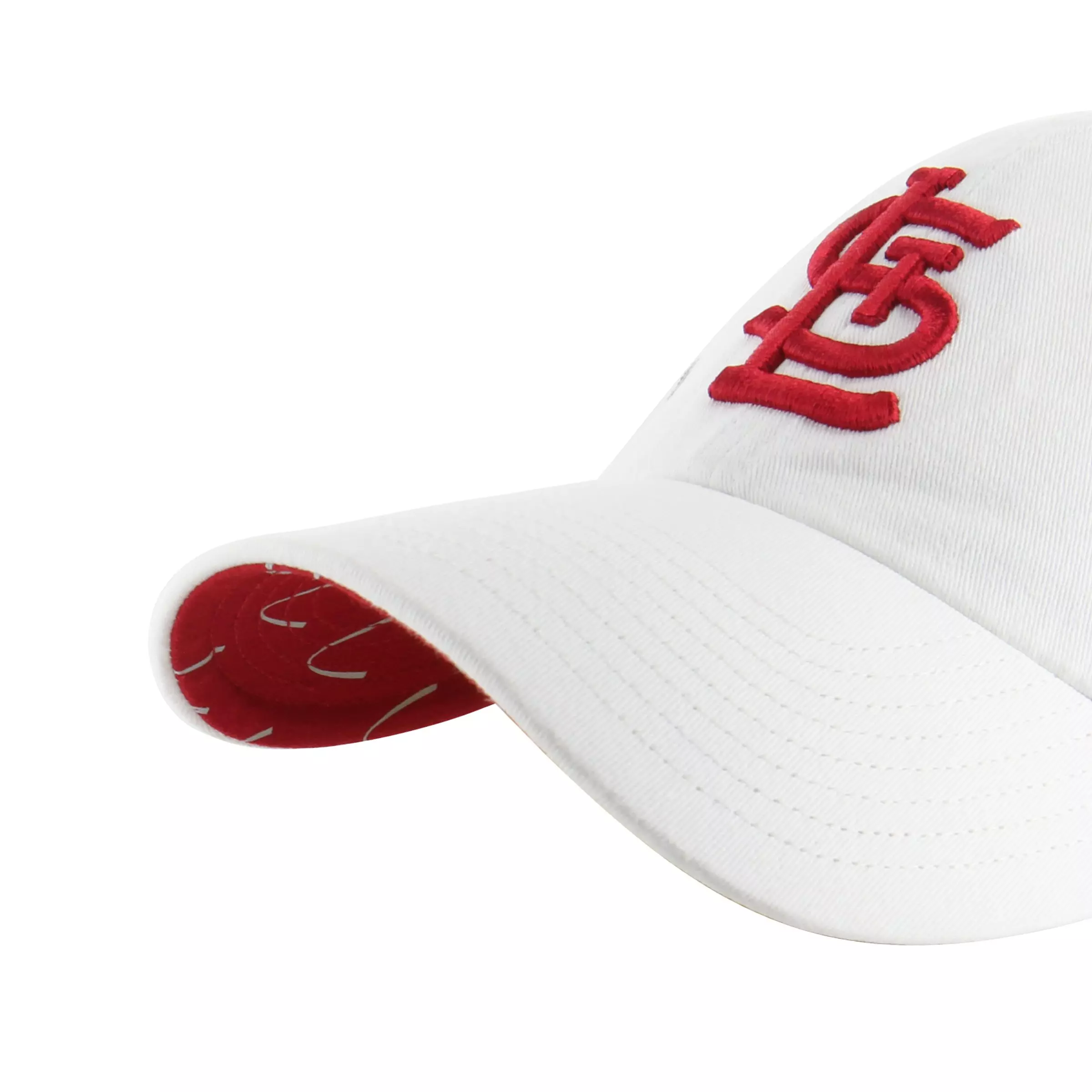 '47 St. Louis Cardinals Arch Cleanup Snapback Hat-White/Red - WHITE/RED