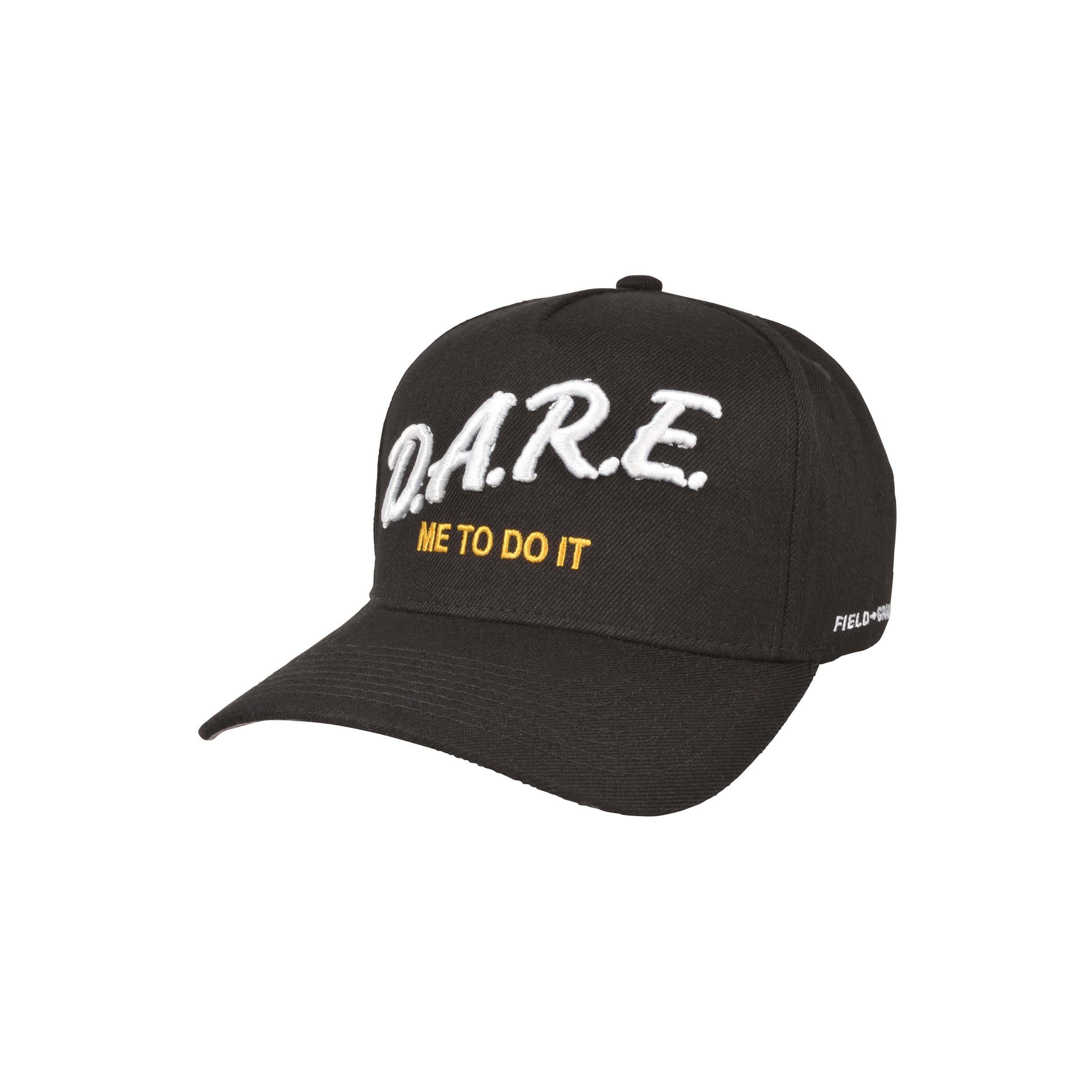 Field Grade D.A.R.E. Snapback Hat-Black - BLACK Thumbnail View 1