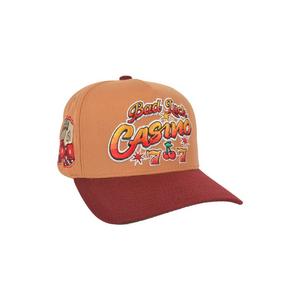 Field Grade Casino Snapback Hat-Wheat