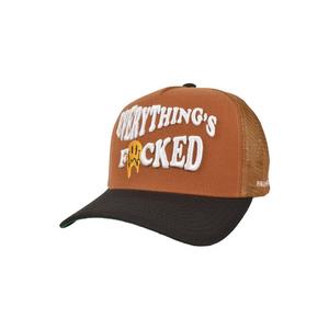 Field Grade Everything's F'd Snapback Hat-Brown
