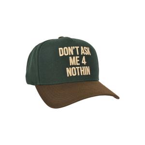 Field Grade Don't Ask 4 Nothin' Snapback Hat-Green
