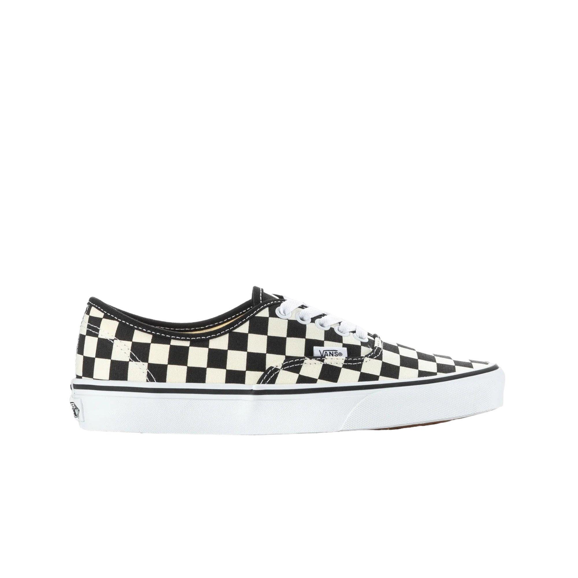 Vans Authentic Checkerboard "Black/White" Women's Shoe - BLACK/WHITE Thumbnail View 1