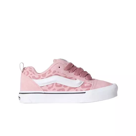 Vans Knu Skool Leopard "Misty Mauve" Grade School Girls' Shoe - PINK