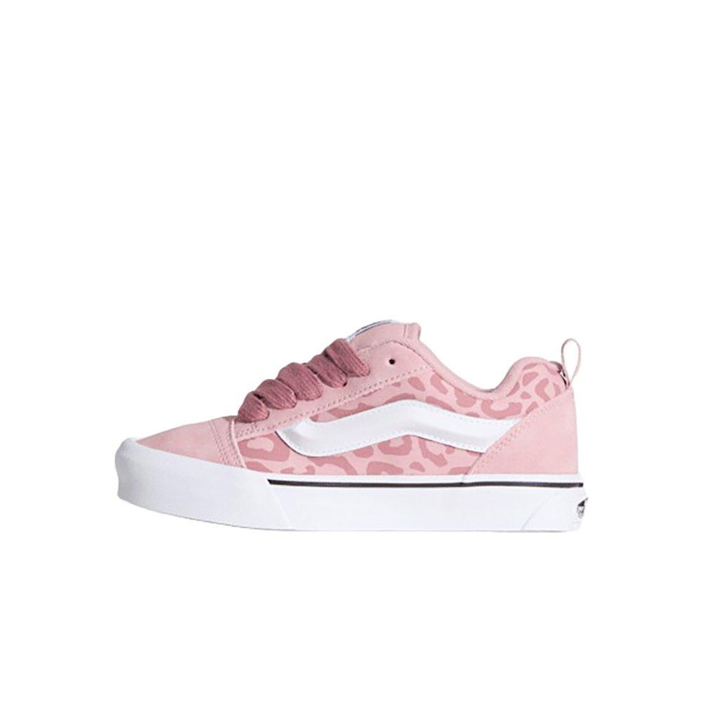 Vans Knu Skool Leopard "Misty Mauve" Preschool Girls' Shoe - PINK Thumbnail View 2