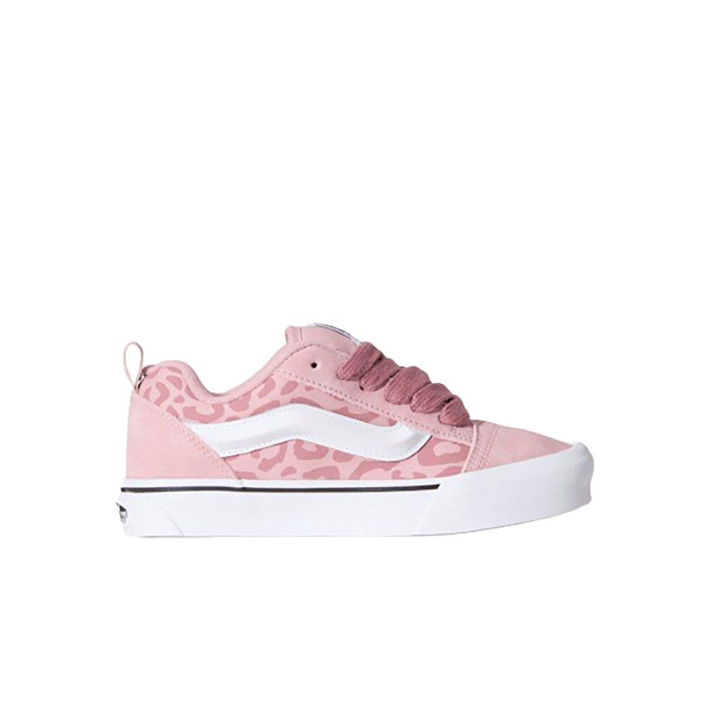 Vans Knu Skool Leopard "Misty Mauve" Preschool Girls' Shoe - PINK Thumbnail View 1