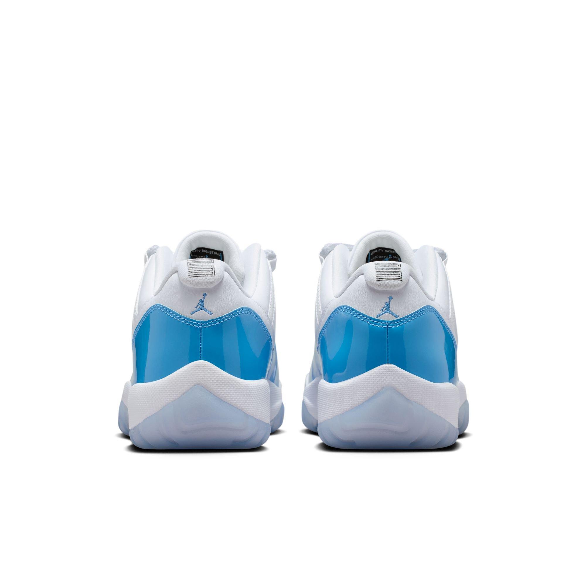 Jordan 11 Retro Low "White and University Blue" Men's Shoe - WHITE/UNIVERSITY BLUE/BLACK Thumbnail View 9