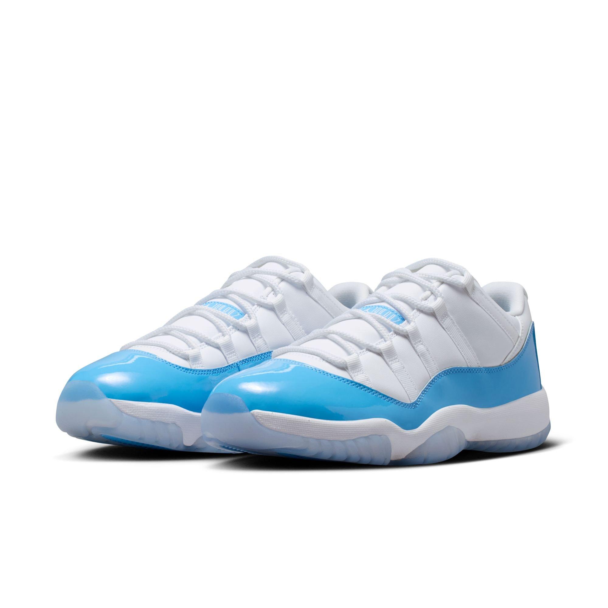 Jordan 11 Retro Low "White and University Blue" Men's Shoe - WHITE/UNIVERSITY BLUE/BLACK Thumbnail View 4