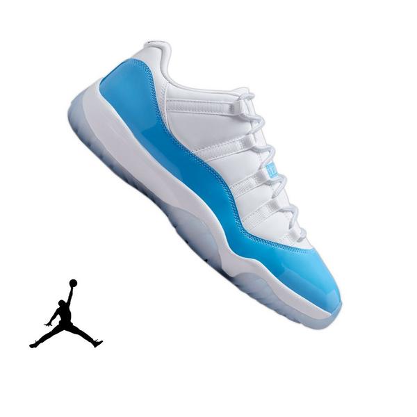 Jordan 11 Retro Low "White and University Blue" Men's Shoe