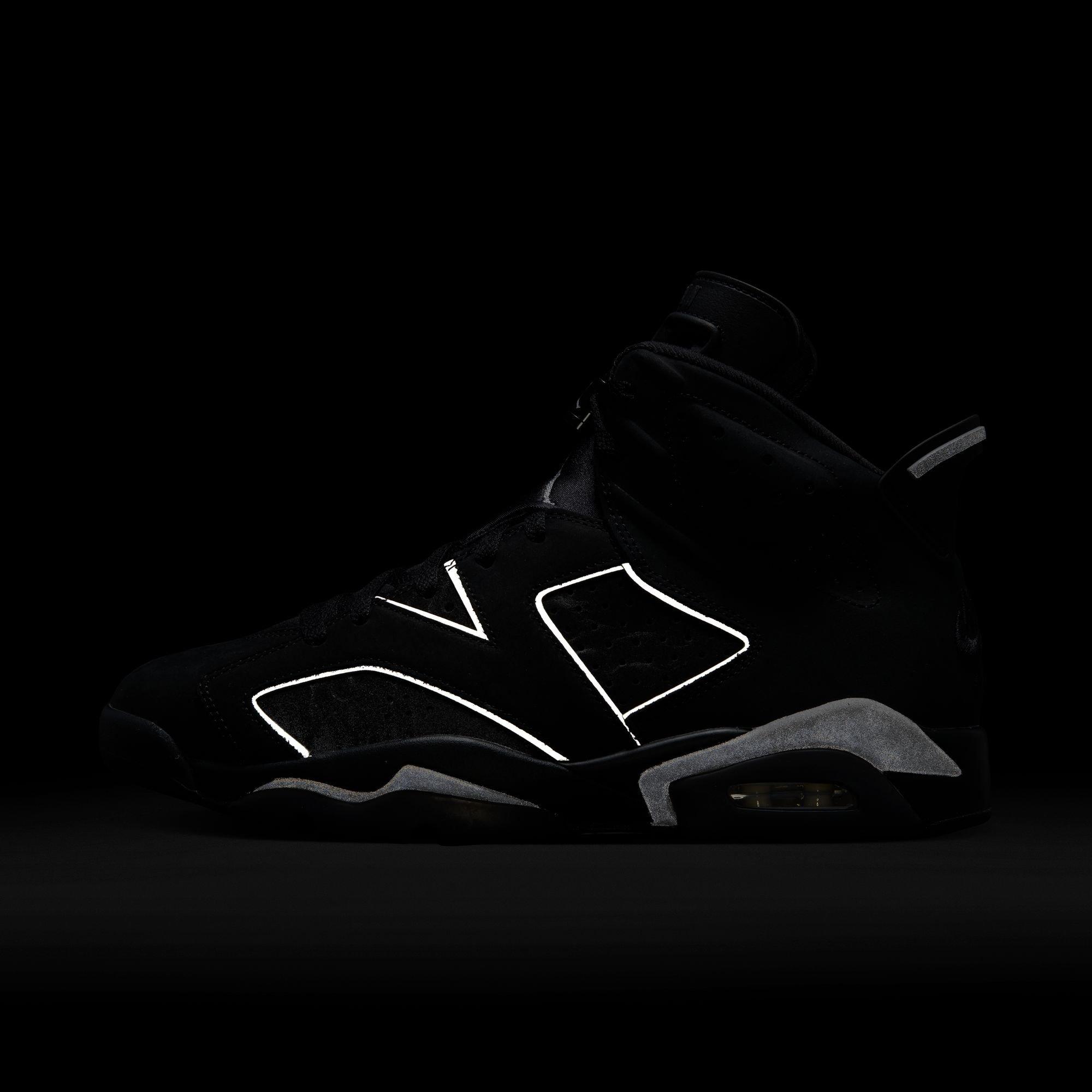 Jordan 6 Retro &ldquo;Cap and Gown&rdquo; Men's Shoe - BLACK/REFLECT SILVER Thumbnail View 7