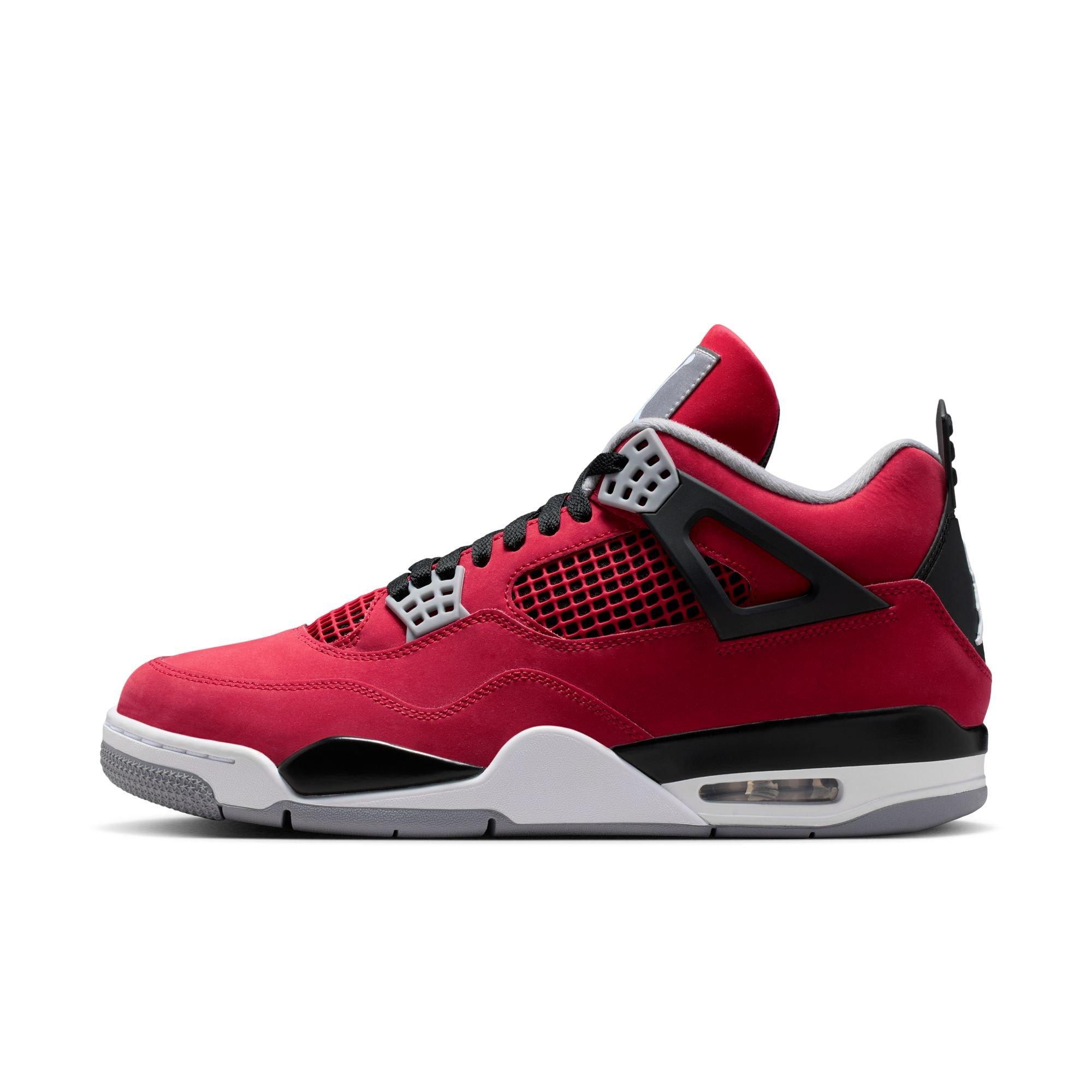 Jordan 4 Retro "Toro Bravo" Men's Shoe - FIRE RED/WHITE/BLACK/CEMENT GREY Thumbnail View 8
