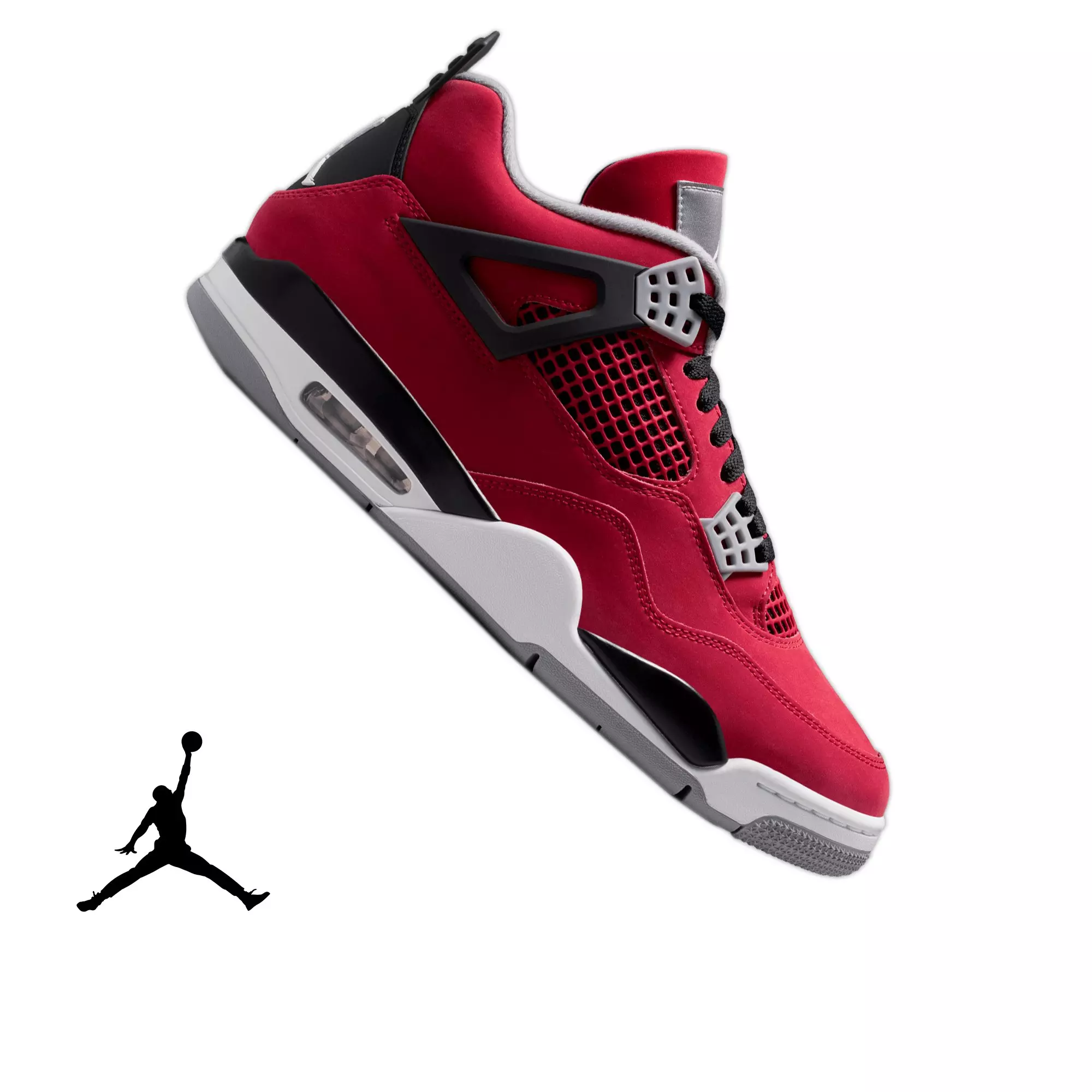 Jordan 4 Retro "Toro Bravo" Men's Shoe - FIRE RED/WHITE/BLACK/CEMENT GREY