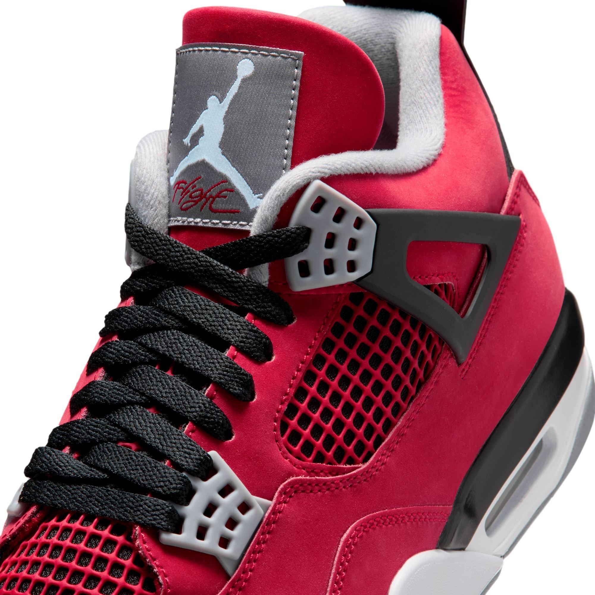 Jordan 4 Retro "Toro Bravo" Men's Shoe - FIRE RED/WHITE/BLACK/CEMENT GREY Thumbnail View 5