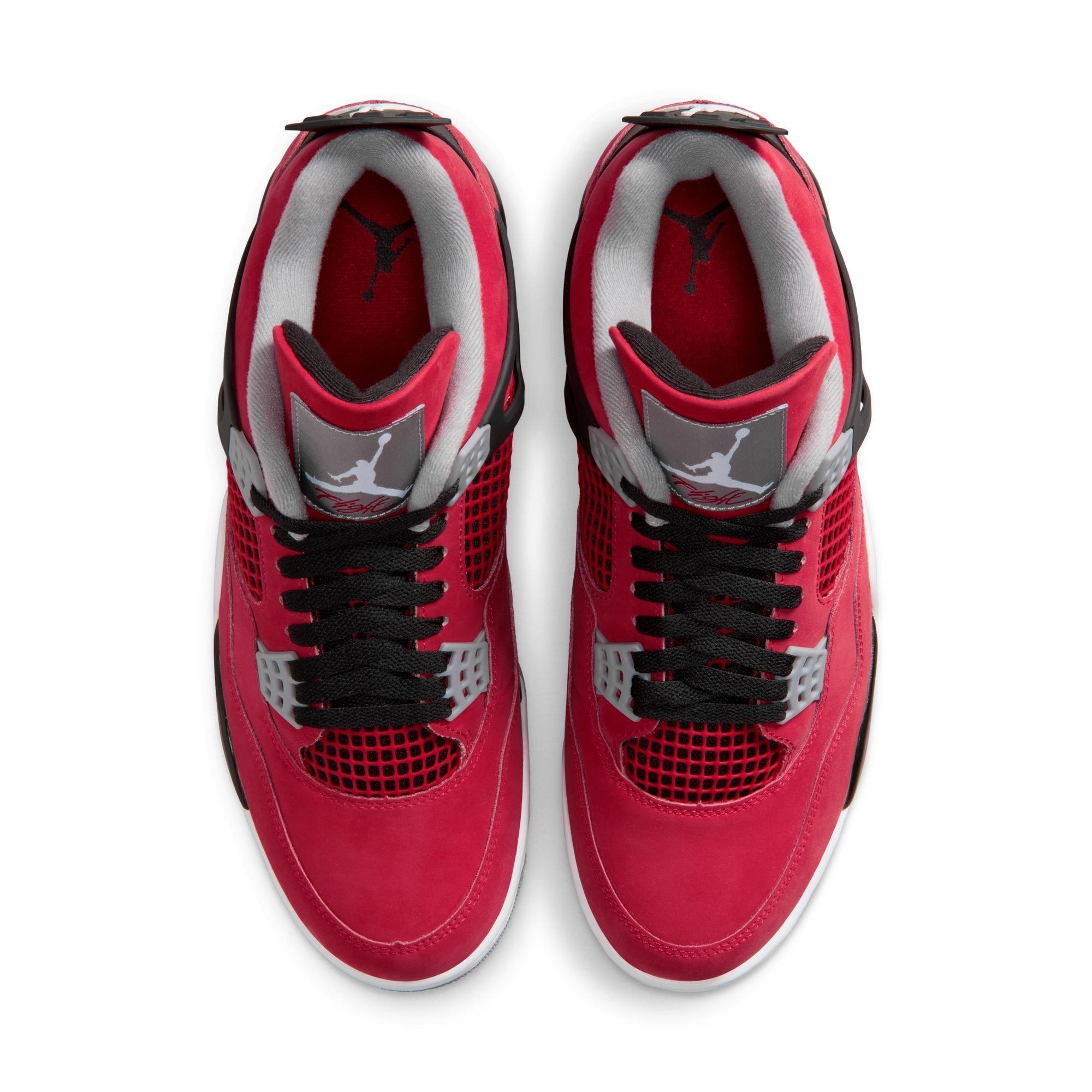 Jordan 4 Retro "Toro Bravo" Men's Shoe - FIRE RED/WHITE/BLACK/CEMENT GREY Thumbnail View 11