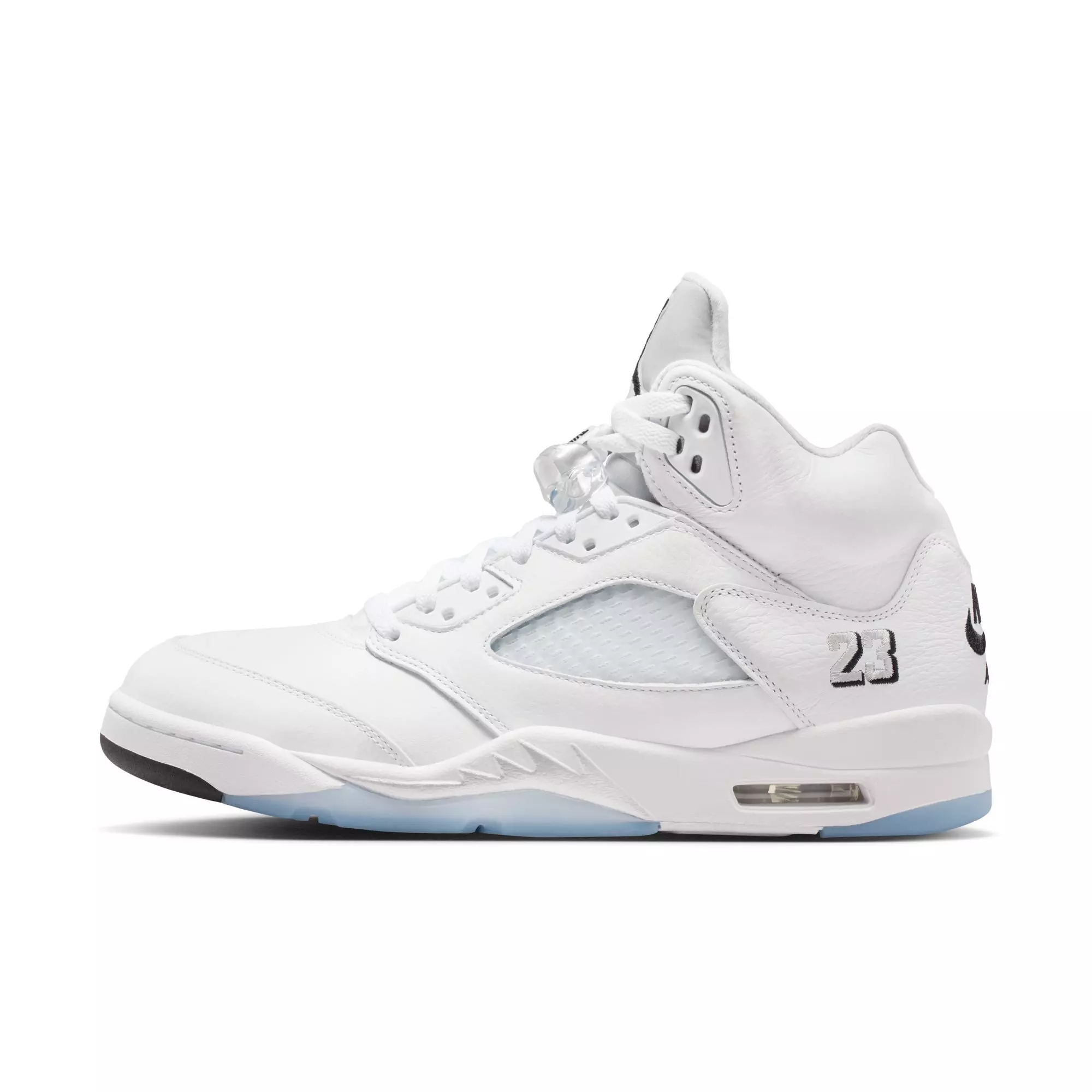 Jordan 5 Retro &ldquo;White Metallic&rdquo; Men's Shoe - WHITE/BLACK/METALLIC SILVER