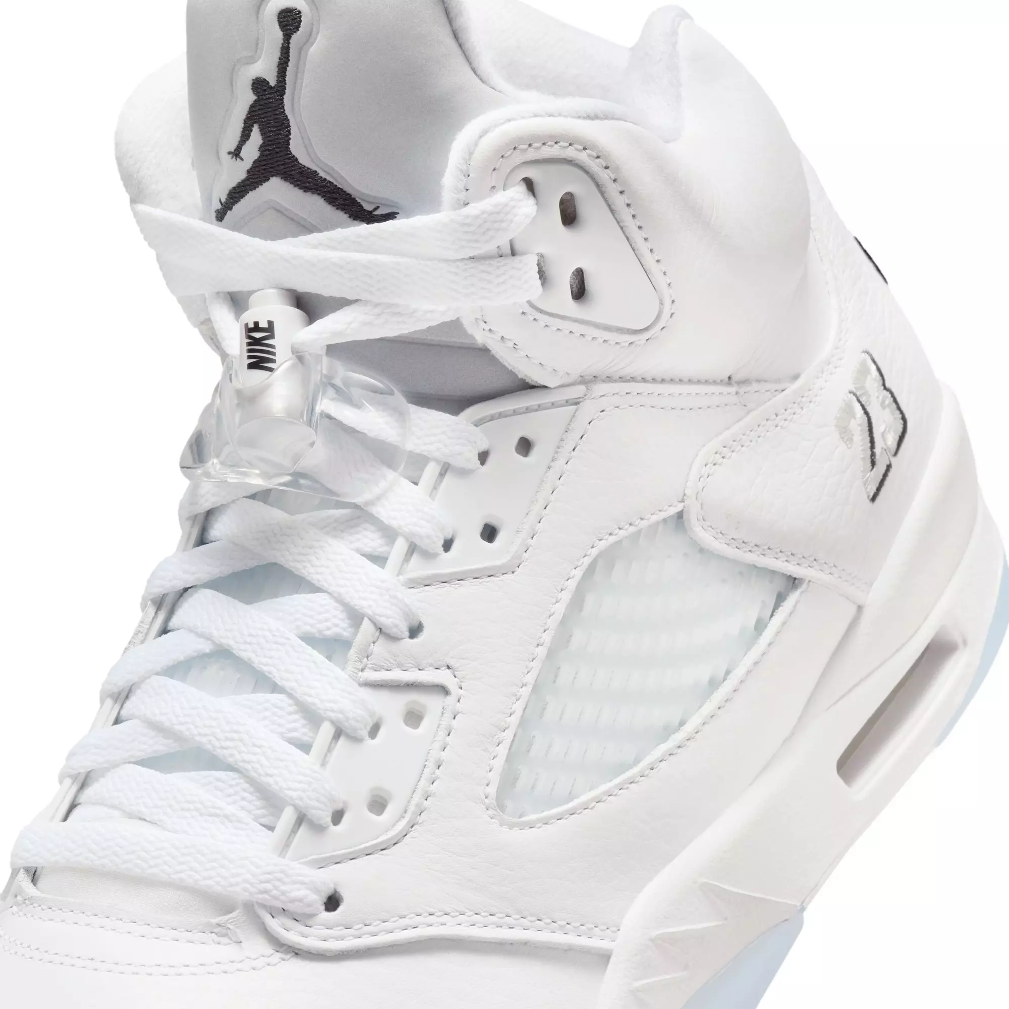Jordan 5 Retro &ldquo;White Metallic&rdquo; Men's Shoe - WHITE/BLACK/METALLIC SILVER