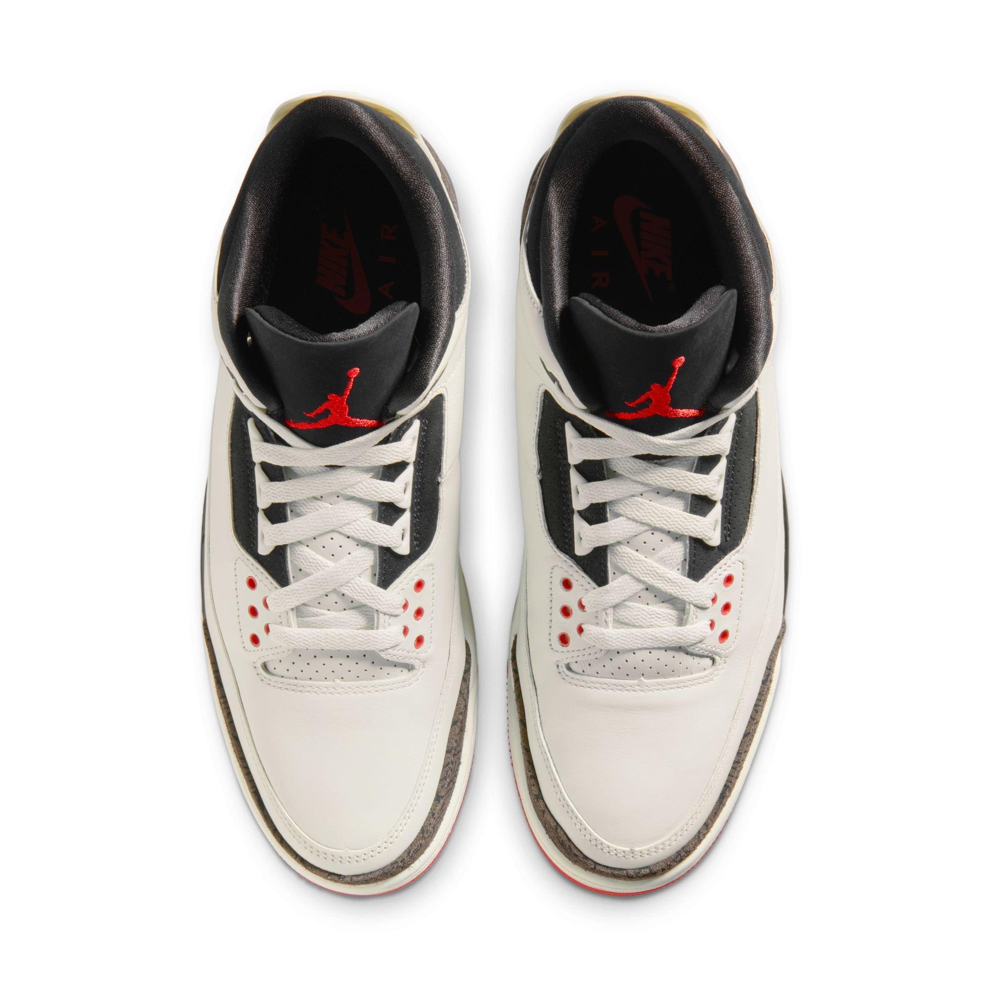 Jordan 3 Retro "World's Best Dad" Men's Shoe - SAIL/BLACK/UNIVERSITY RED/PALE IVORY Thumbnail View 11
