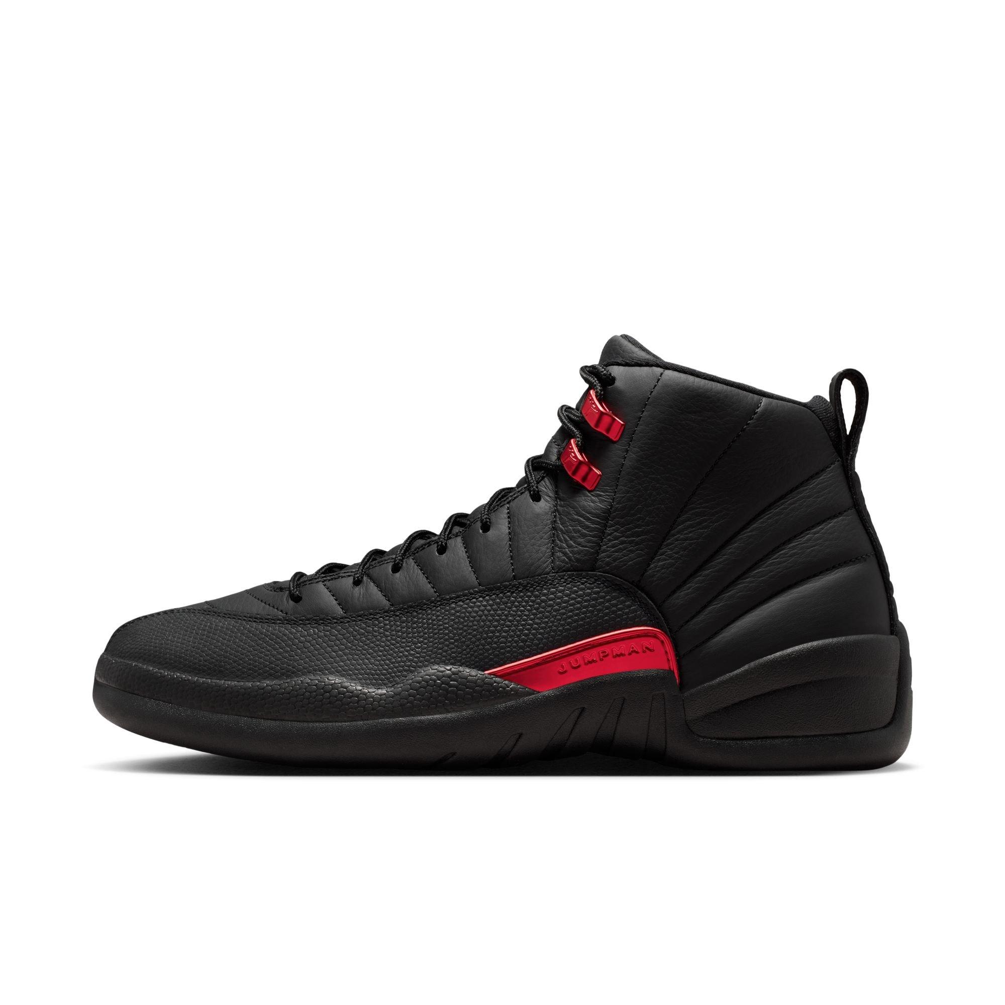 Jordan 12 Retro &ldquo;Bloodline&rdquo; Men's Shoe - BLACK/VARSITY RED Thumbnail View 7