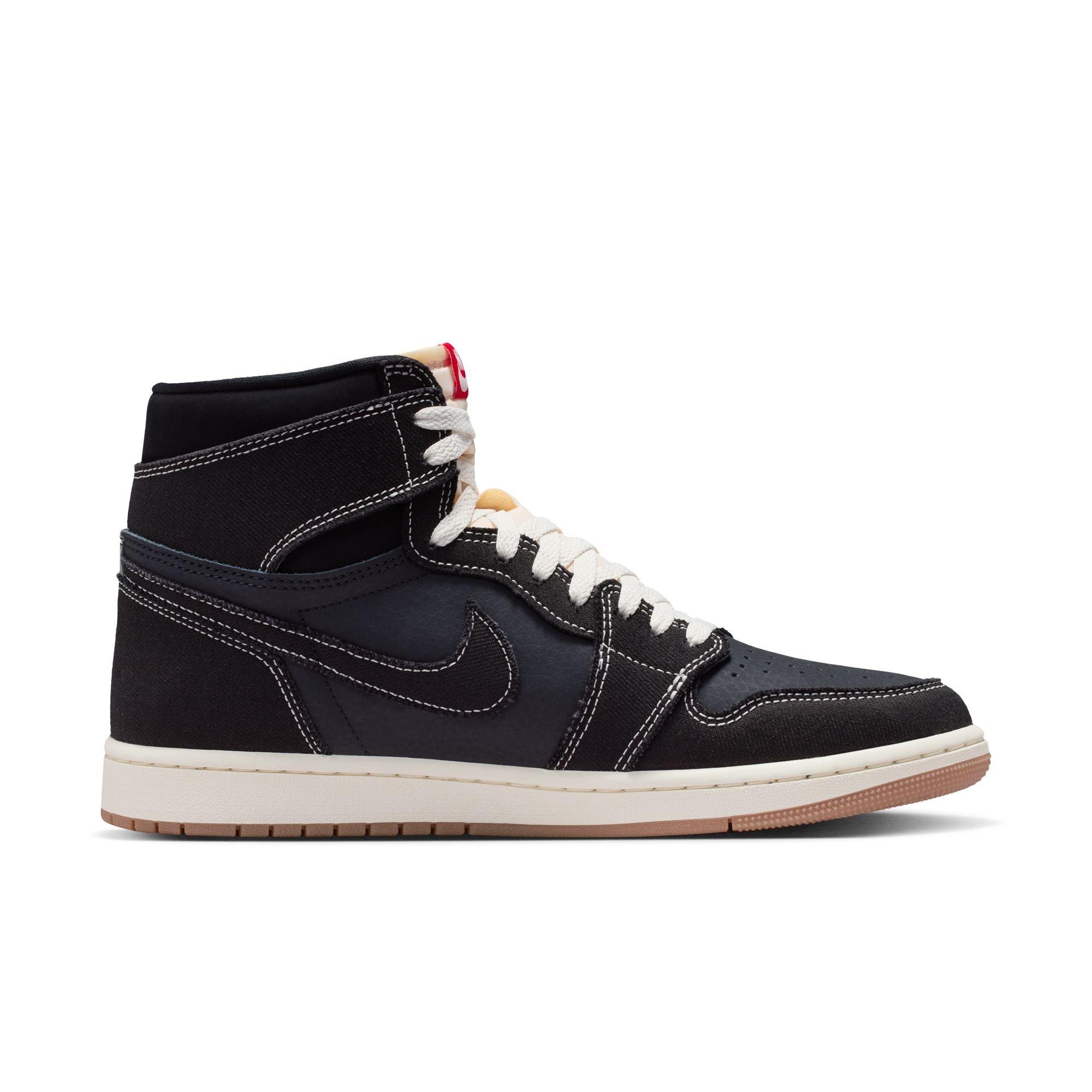 Jordan 1 Retro High OG "Flight Club" Men's Shoe - BLACK/RED Thumbnail View 3