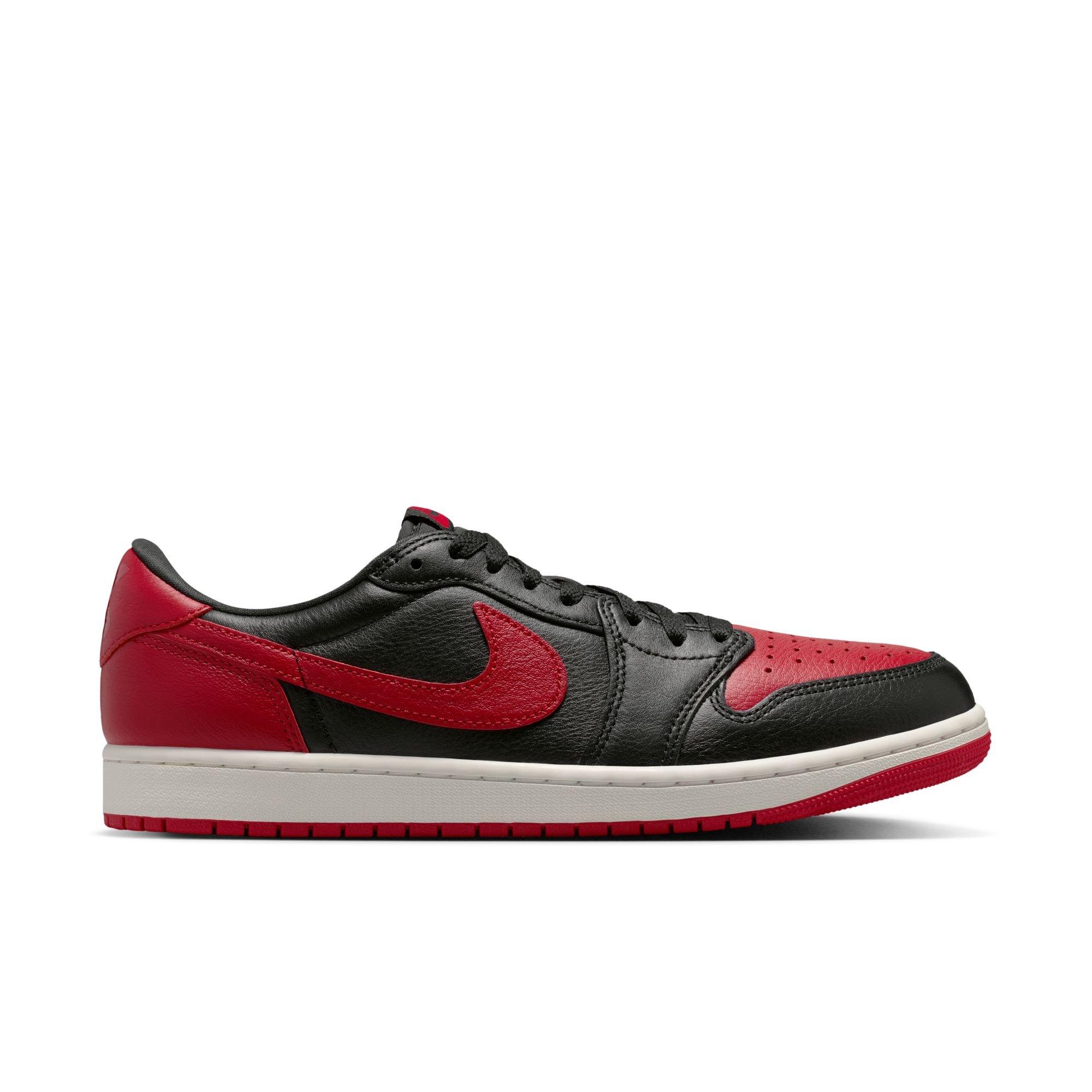 Jordan 1 Low OG "Banned" Men's Shoe - BLACK/VARSITY RED/SUMMIT WHITE Thumbnail View 2